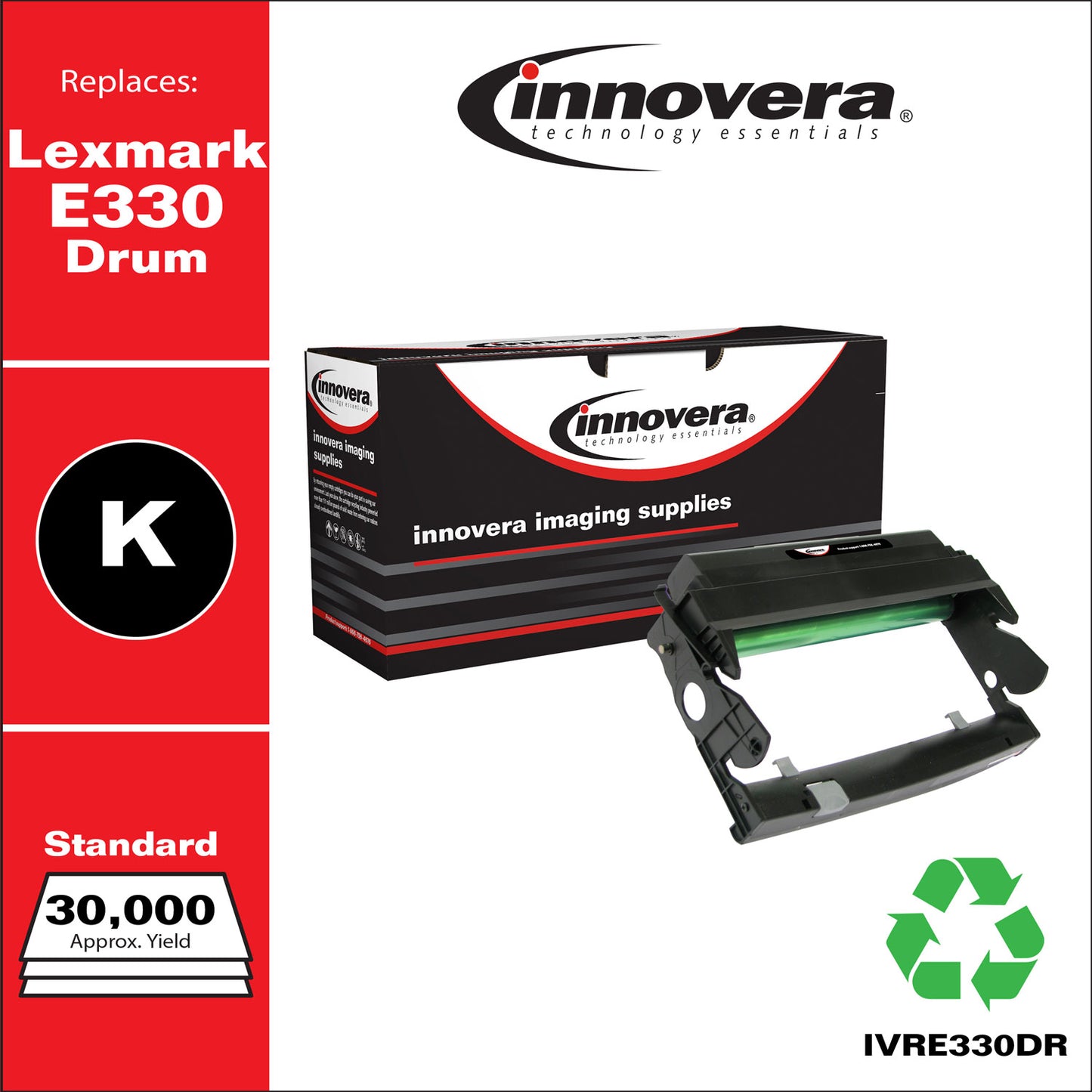 Remanufactured Black Drum Unit, Replacement for 310-5404, 30,000 Page-Yield
