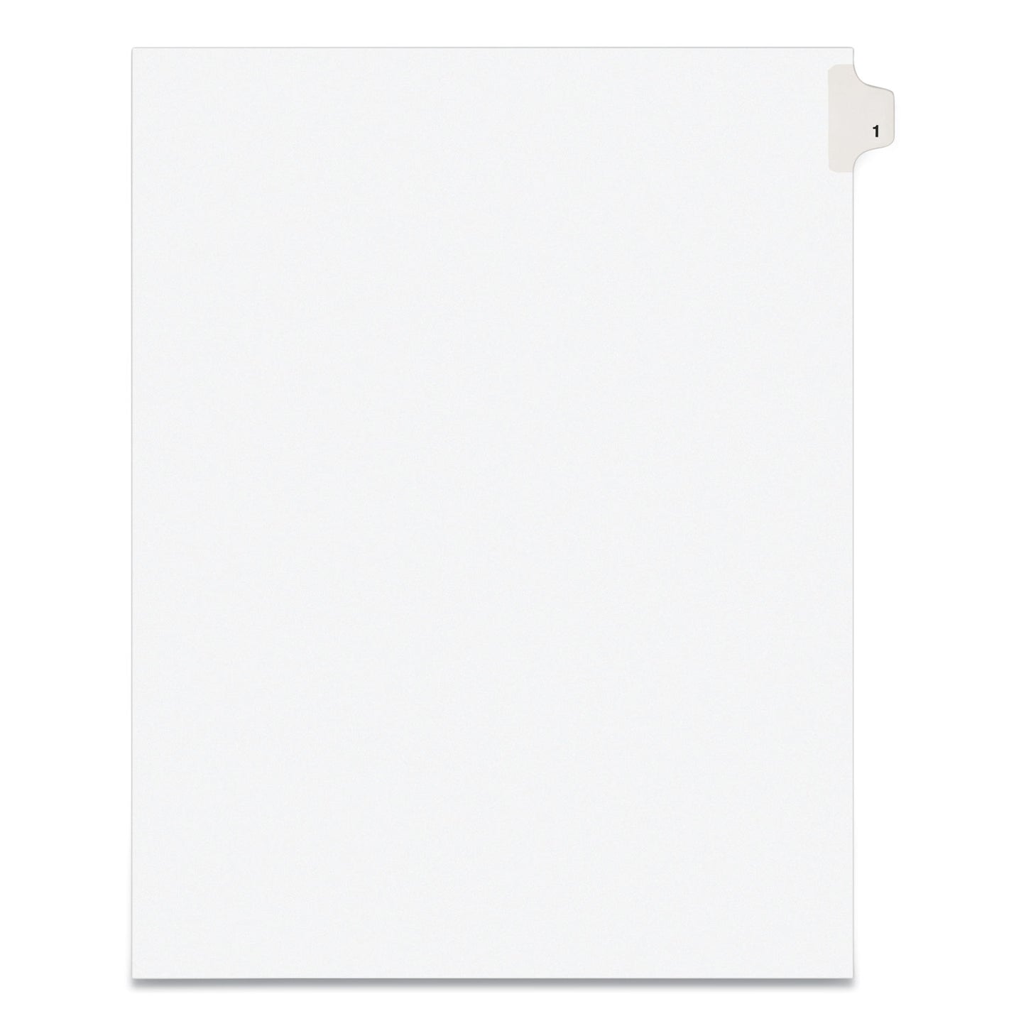 Preprinted Legal Exhibit Side Tab Index Dividers, Avery Style, 10-Tab, 1, 11 X 8.5, White, 25/pack