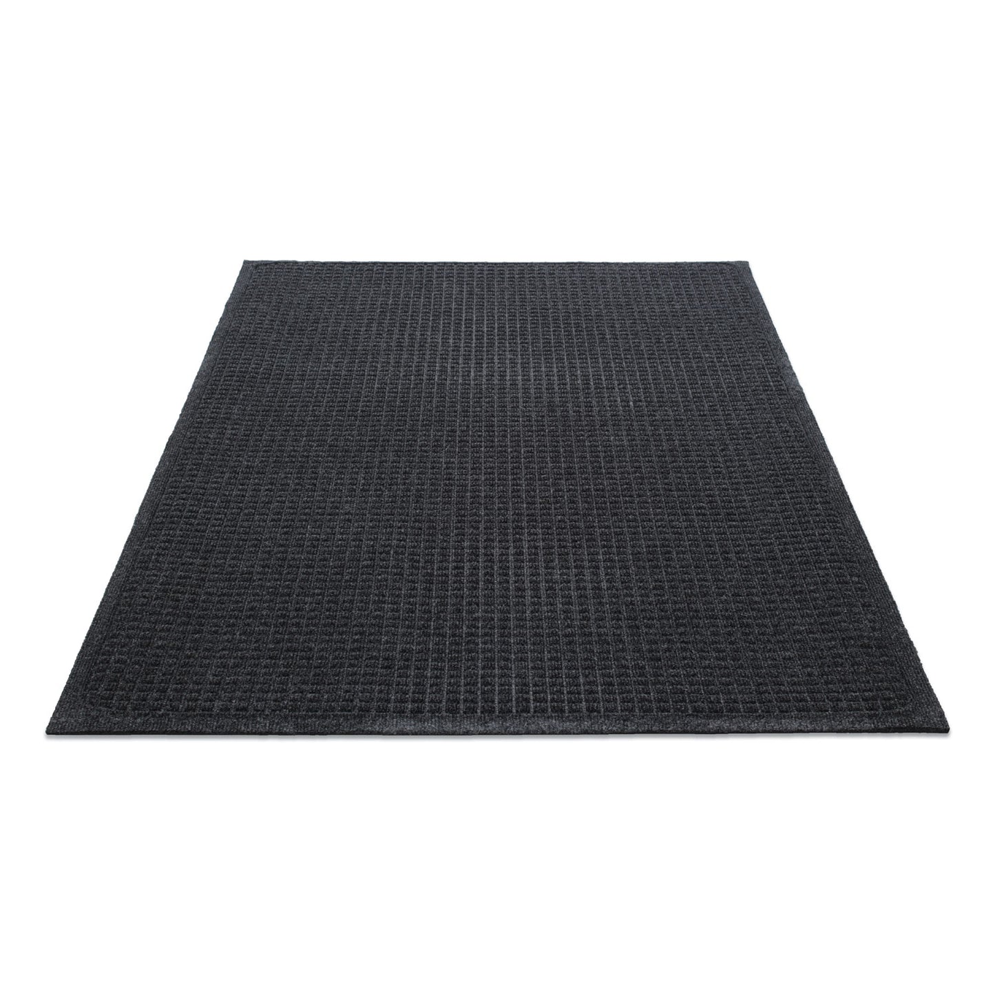 EcoGuard Indoor/Outdoor Wiper Mat, Rectangular, Charcoal Gray Carpeted Surface, 36" x 60"