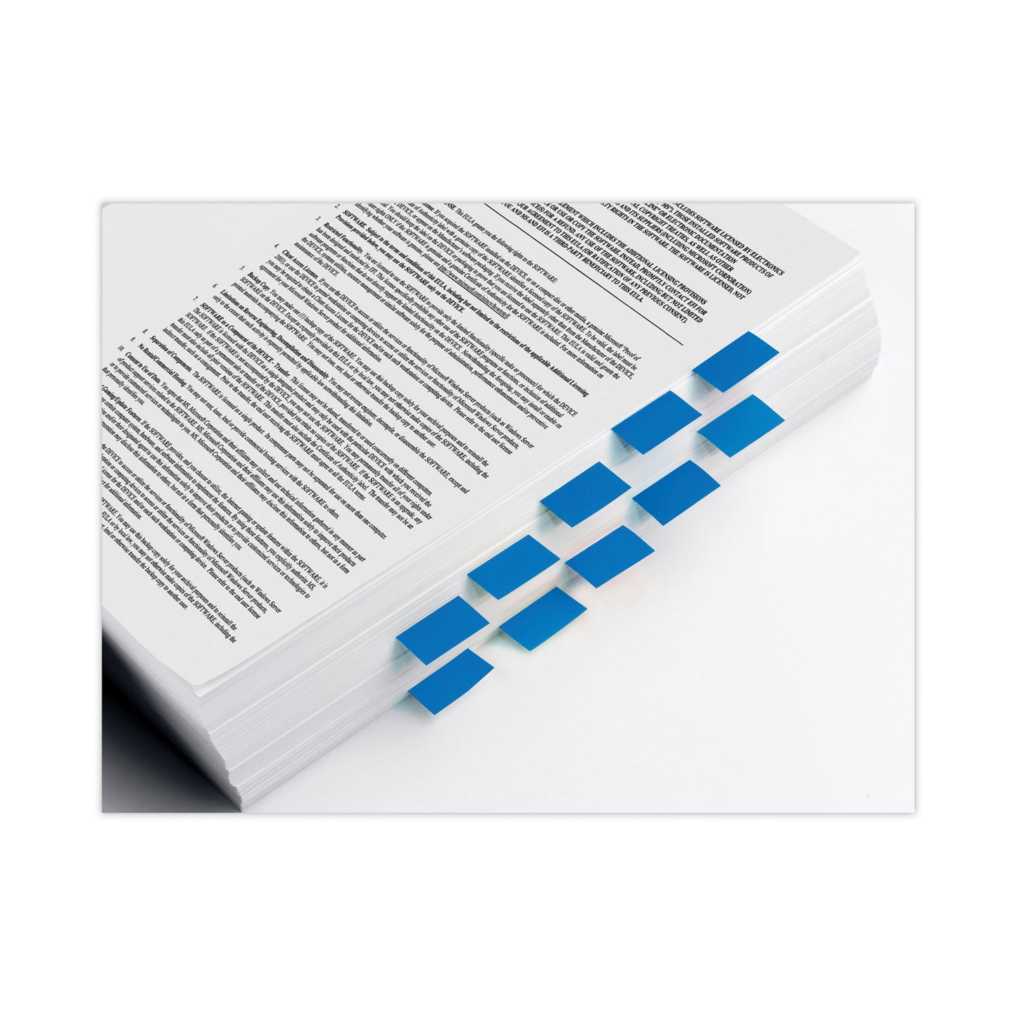 Page Flags in Desk Grip Dispenser, 1 x 1.75, Blue, 200/Dispenser