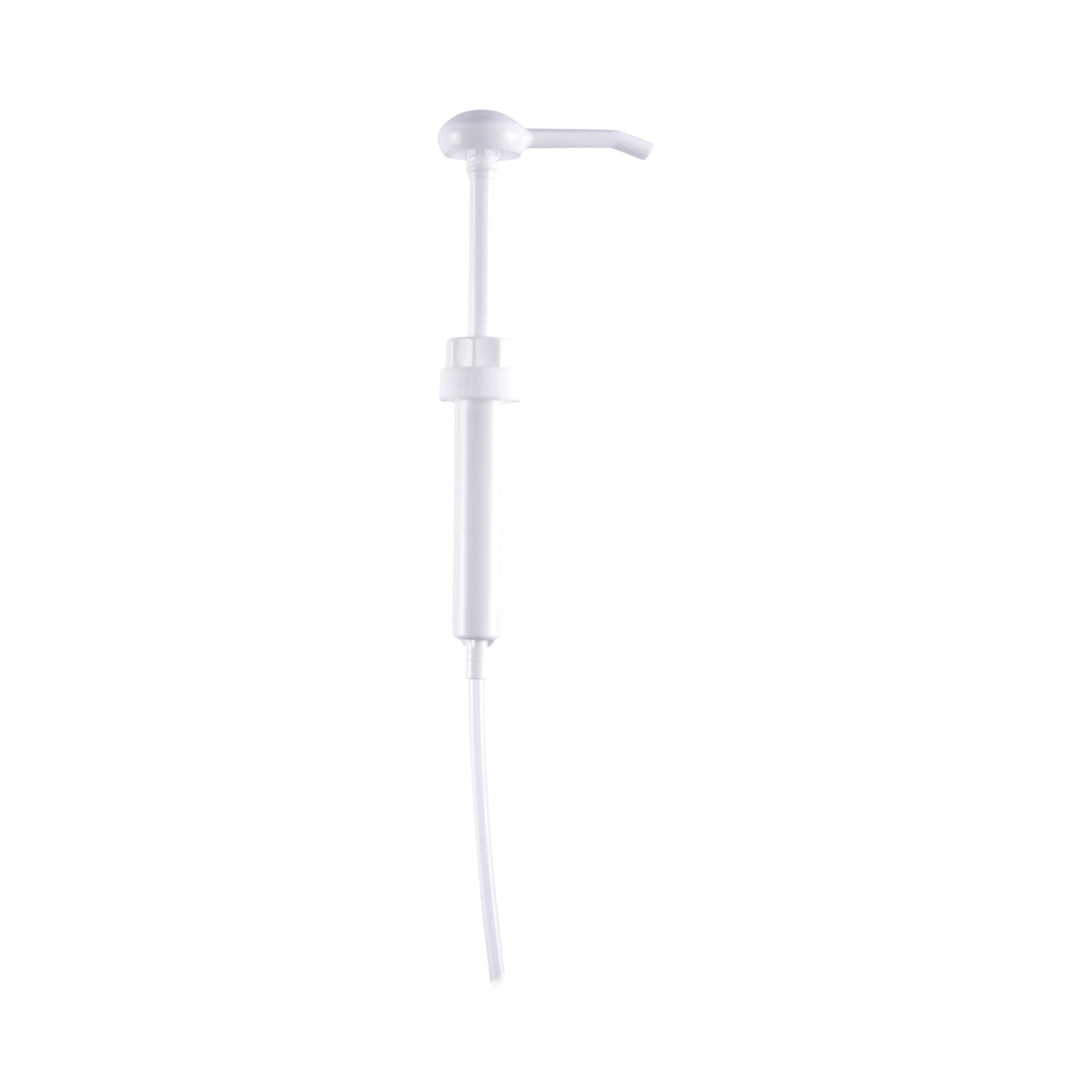 Siphon Pump for 1 gal Bottles, 1 oz Output, 12" Tube, Plastic, White