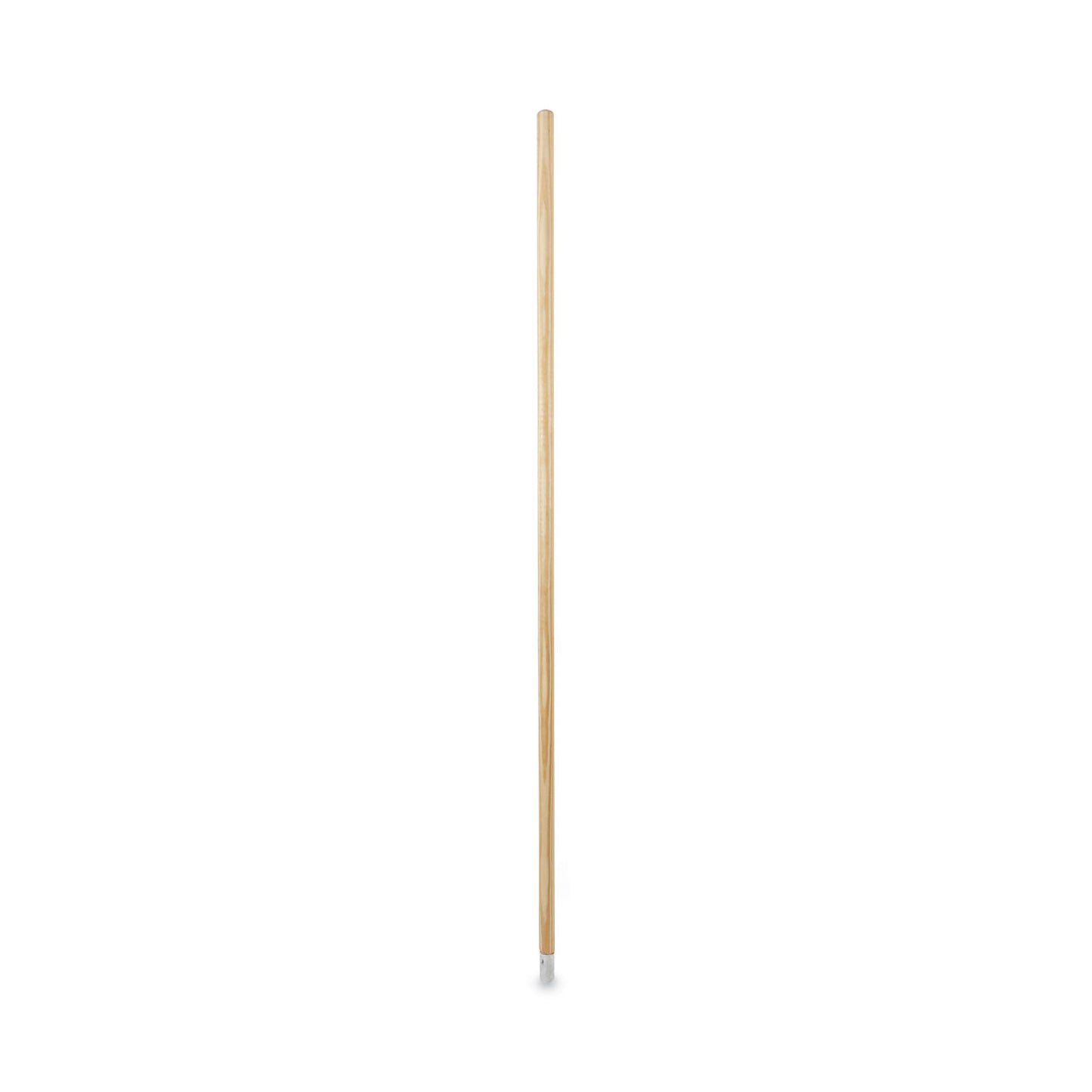 Lie-Flat Screw-In Mop Handle, 1.13" dia x 54", Natural