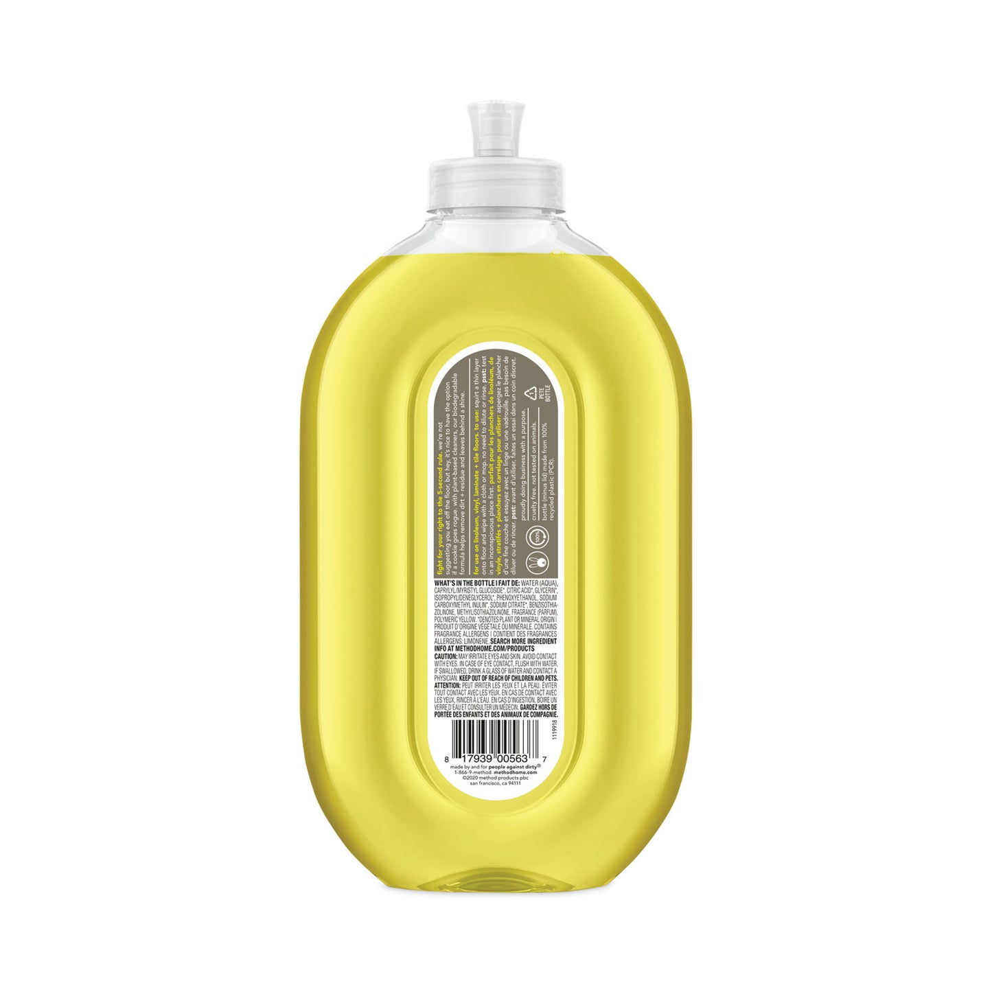 Squirt + Mop Hard Floor Cleaner, Lemon Ginger Scent, 25 oz Spray Bottle