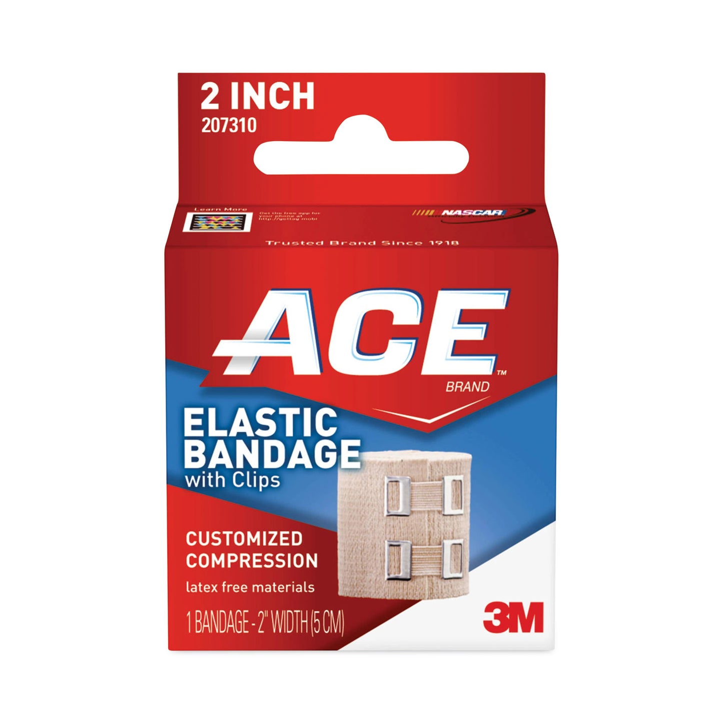 Elastic Bandage With E-Z Clips, 2 X 50