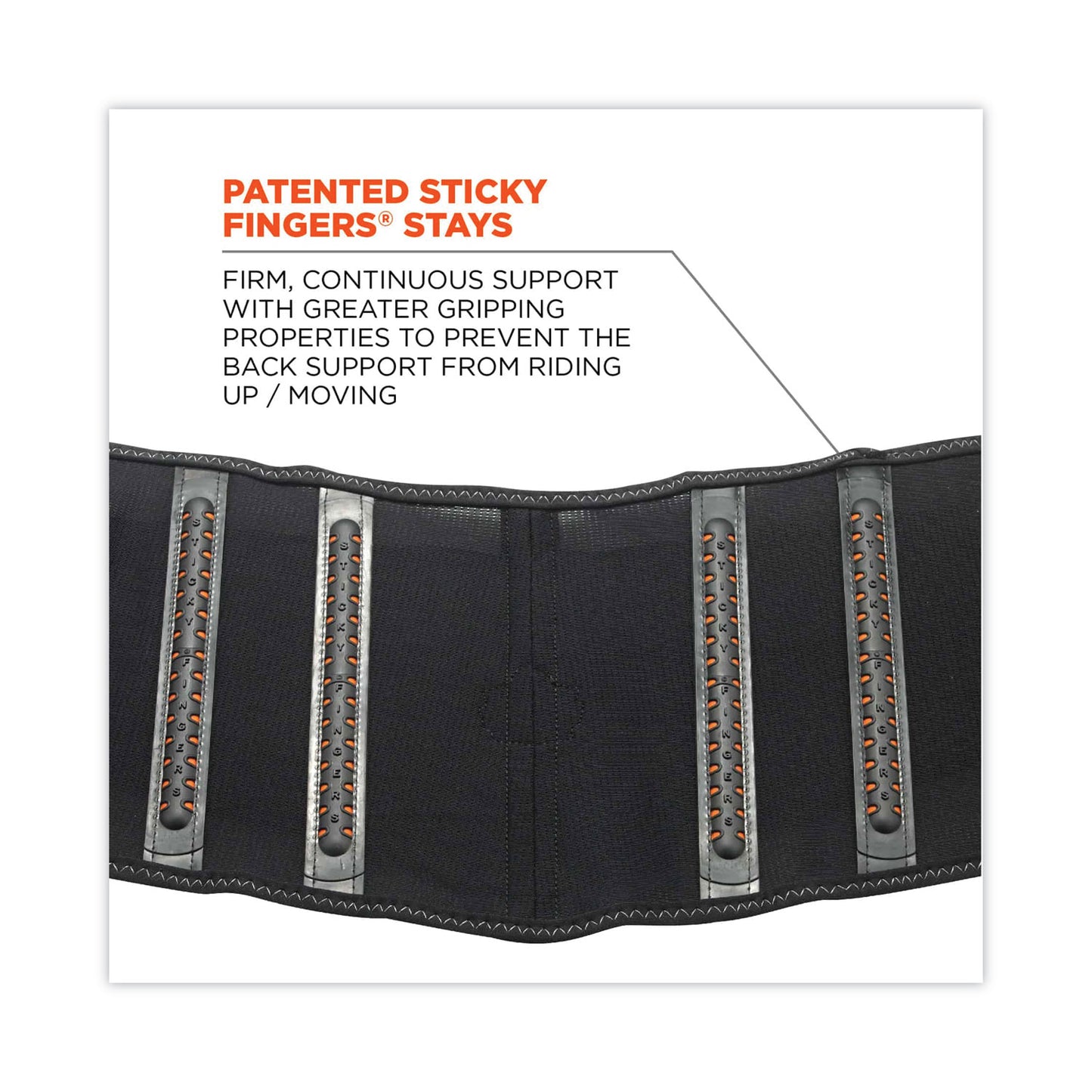 ProFlex 1100SF Standard Spandex Back Support Brace, 3X-Large, 46" to 52" Waist, Black