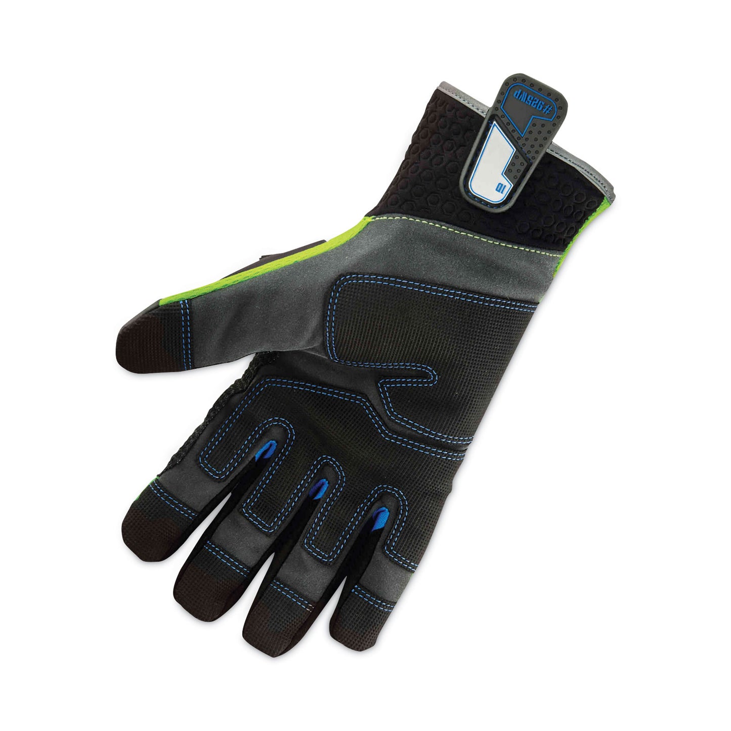 ProFlex 925WP Performance Dorsal Impact-Reducing Thermal Waterproof Gloves, EN388: 3323XP, Medium, Black/Lime, Pair