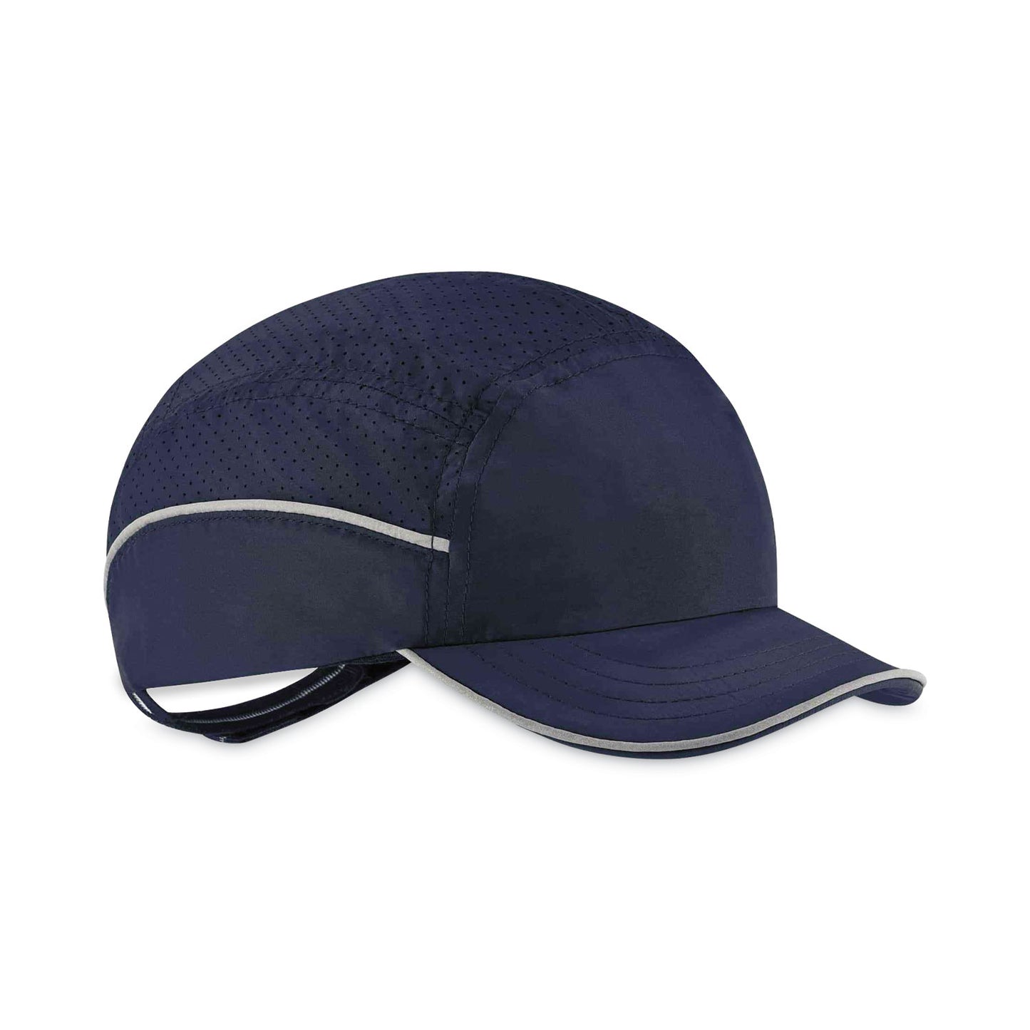 Skullerz 8955 Lightweight Bump Cap Hat, Short Front Brim, XXX-Small to Large (Up to 7.5), 0.01" Insert, Navy