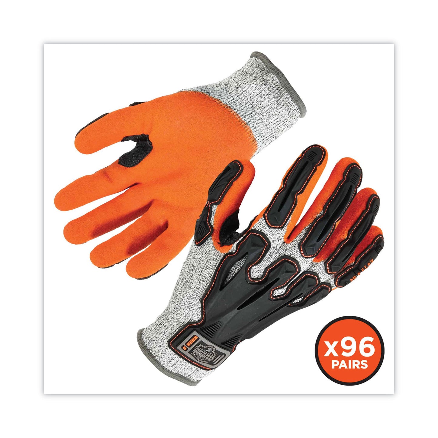 ProFlex 922CR Nitrile Coated Cut-Resistant Gloves, EN388: 4442CP, X-Large, Gray, 96 Pairs/Carton
