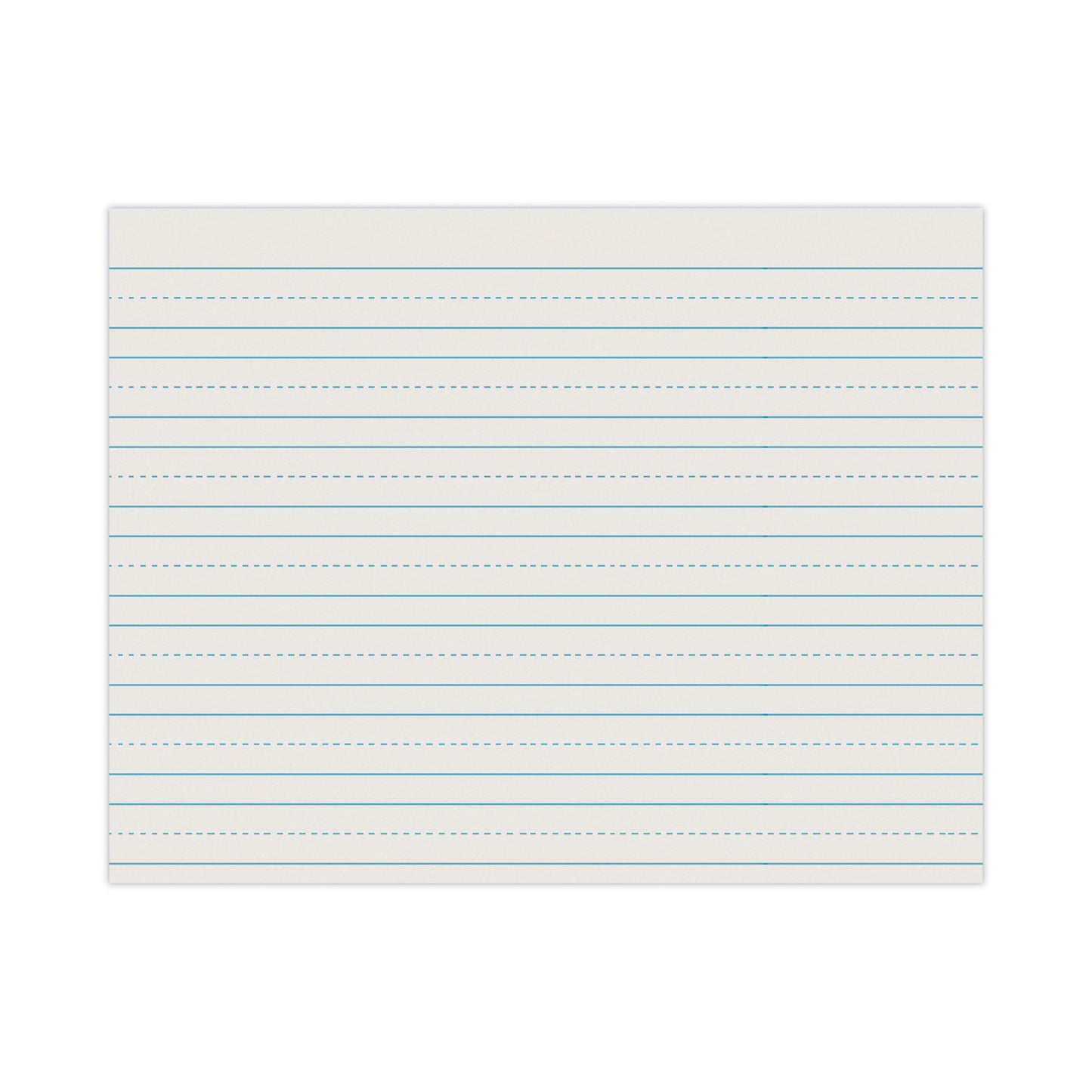 Skip-A-Line Ruled Newsprint Paper, 3/4" Two-Sided Long Rule, 8.5 x 11, 500/Ream