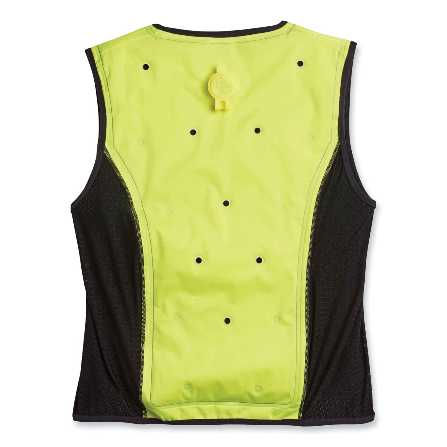 Chill-Its 6685 Premium Dry Evaporative Cooling Vest with Zipper, Nylon, Medium, Lime