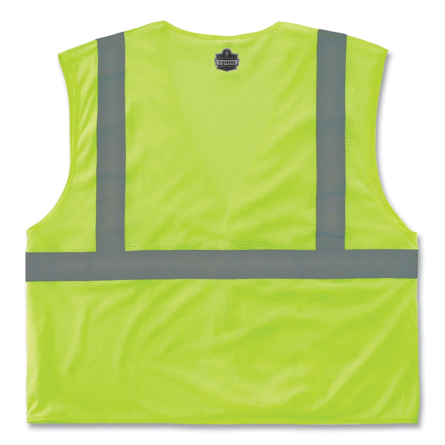 GloWear 8210HL Class 2 Economy Mesh Hook and Loop Vest, Polyester, 2X-Large/3X-Large, Lime