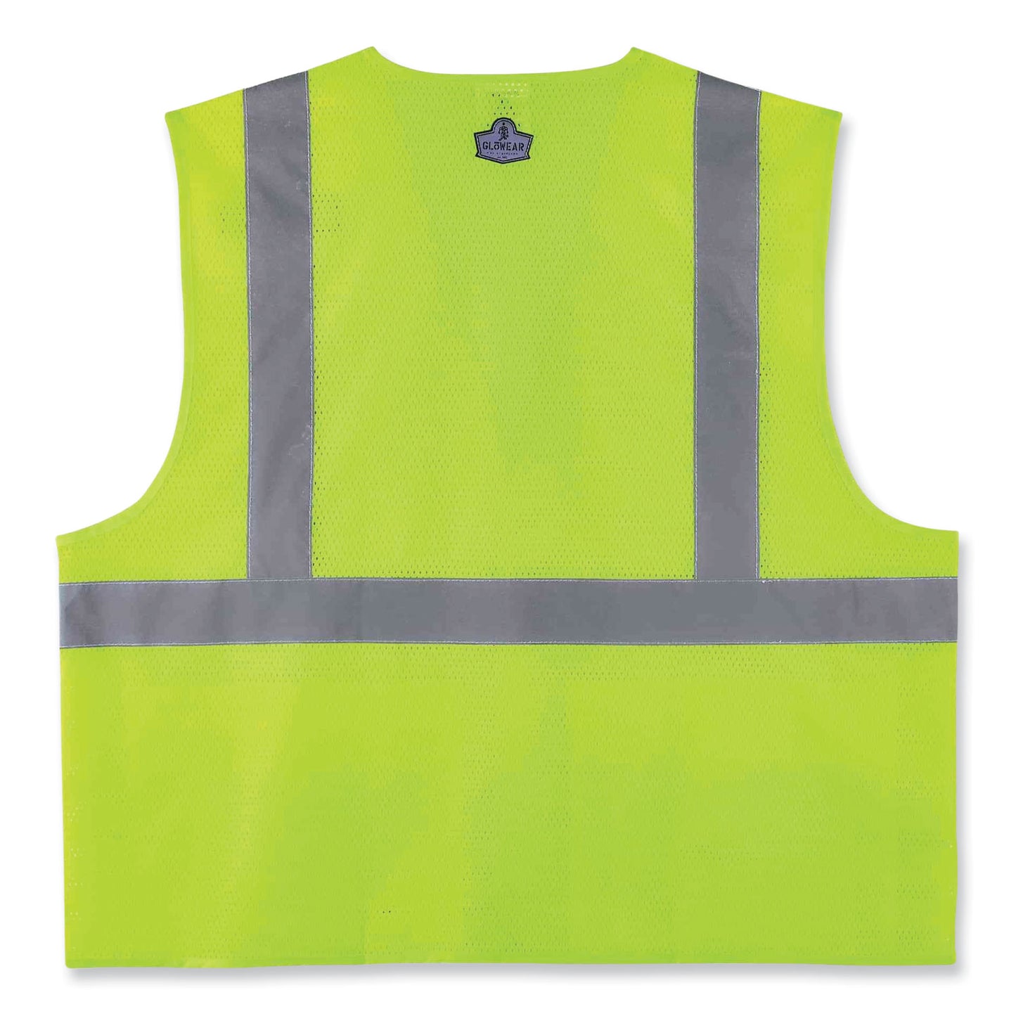 GloWear 8220HL Class 2 Standard Mesh Hook and Loop Vest, Polyester, 2X-Large/3X-Large, Lime