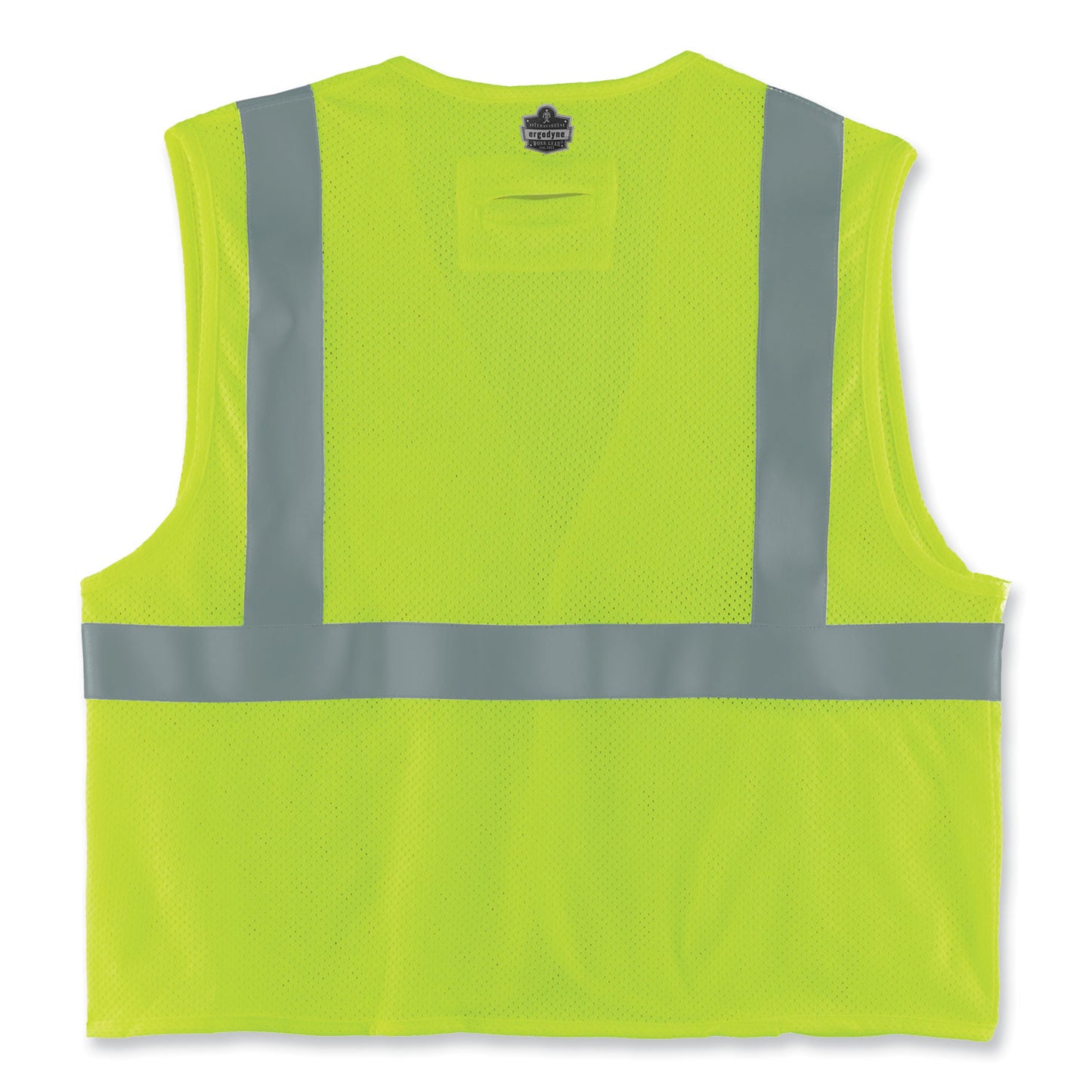 GloWear 8263FRHL Class 2 FR Safety Economy Hook and Loop Vest, Modacrylic Mesh/Cotton, 4X-Large/5X-Large, Lime