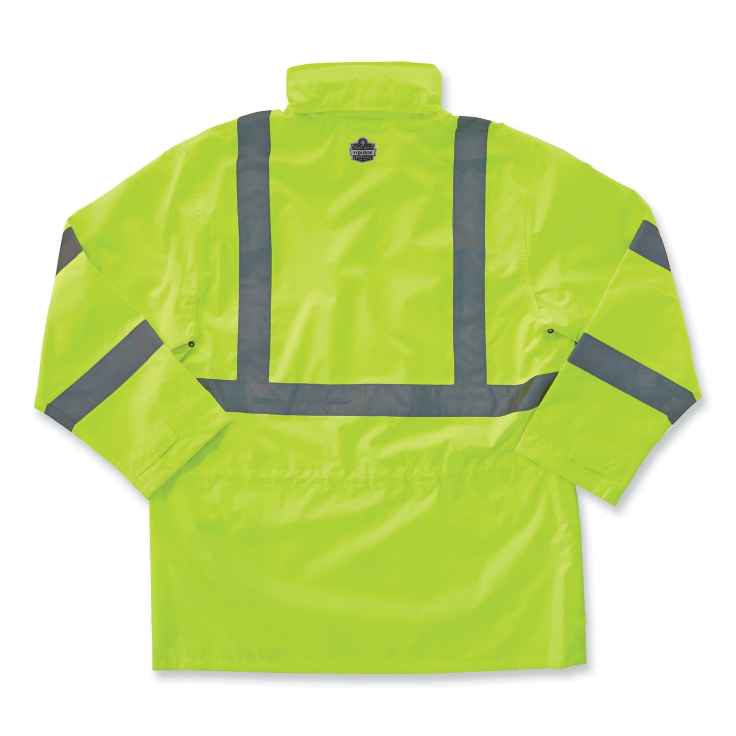 GloWear 8365 Class 3 Hi-Vis Rain Jacket, Polyester, 2X-Large, Lime
