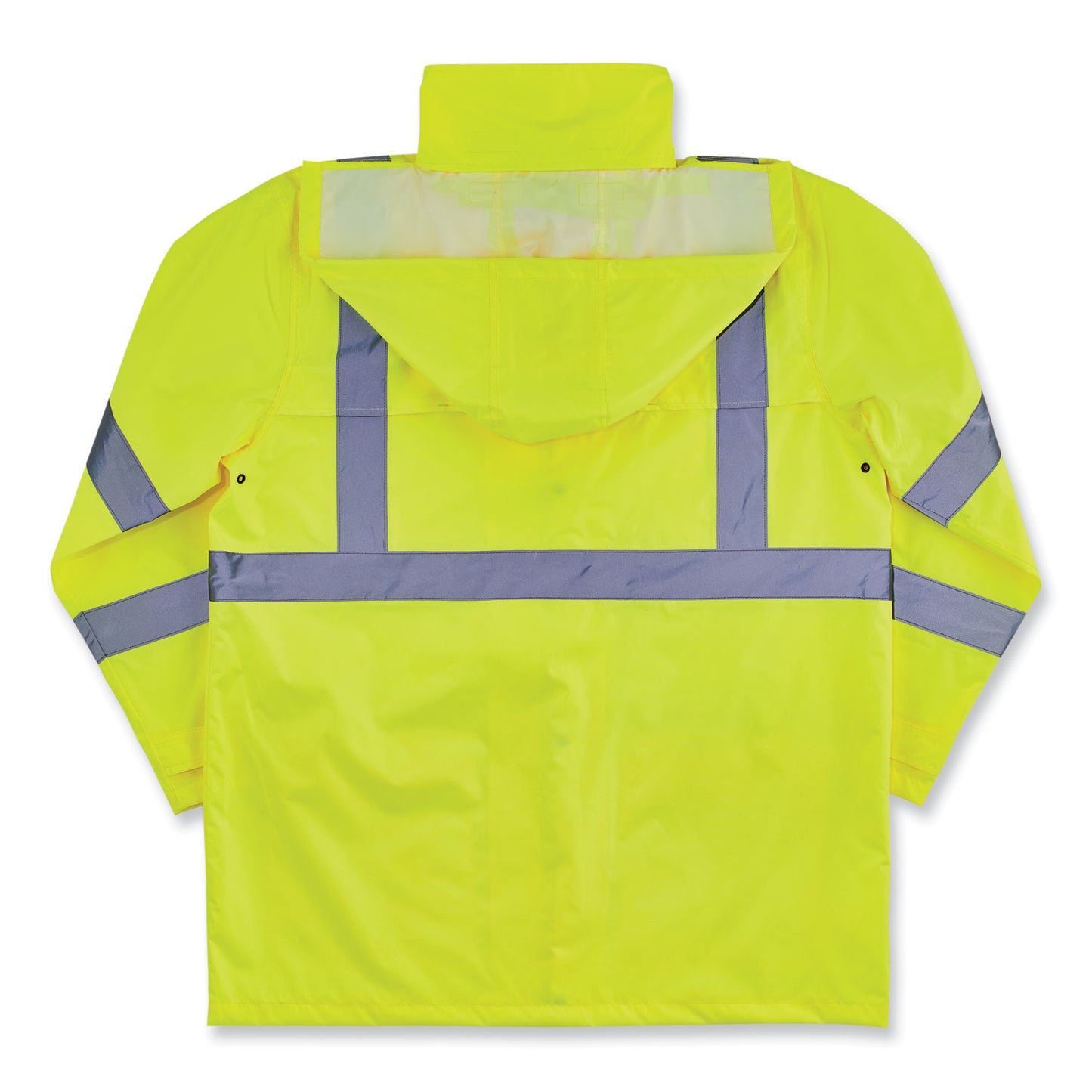 GloWear 8366 Class 3 Lightweight Hi-Vis Rain Jacket, Polyester, Medium, Lime