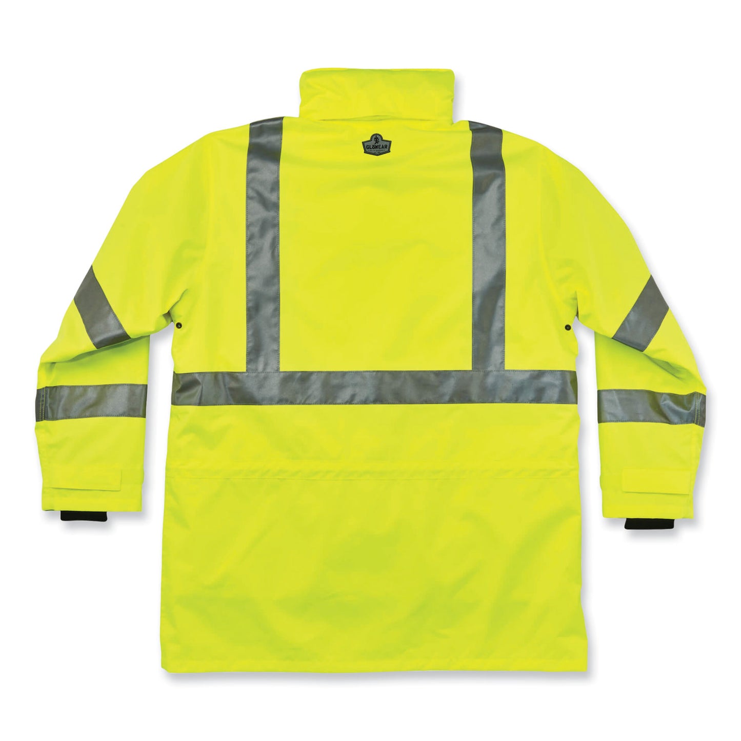 GloWear 8385 Class 3 Hi-Vis 4-in-1 Jacket, 5X-Large, Lime