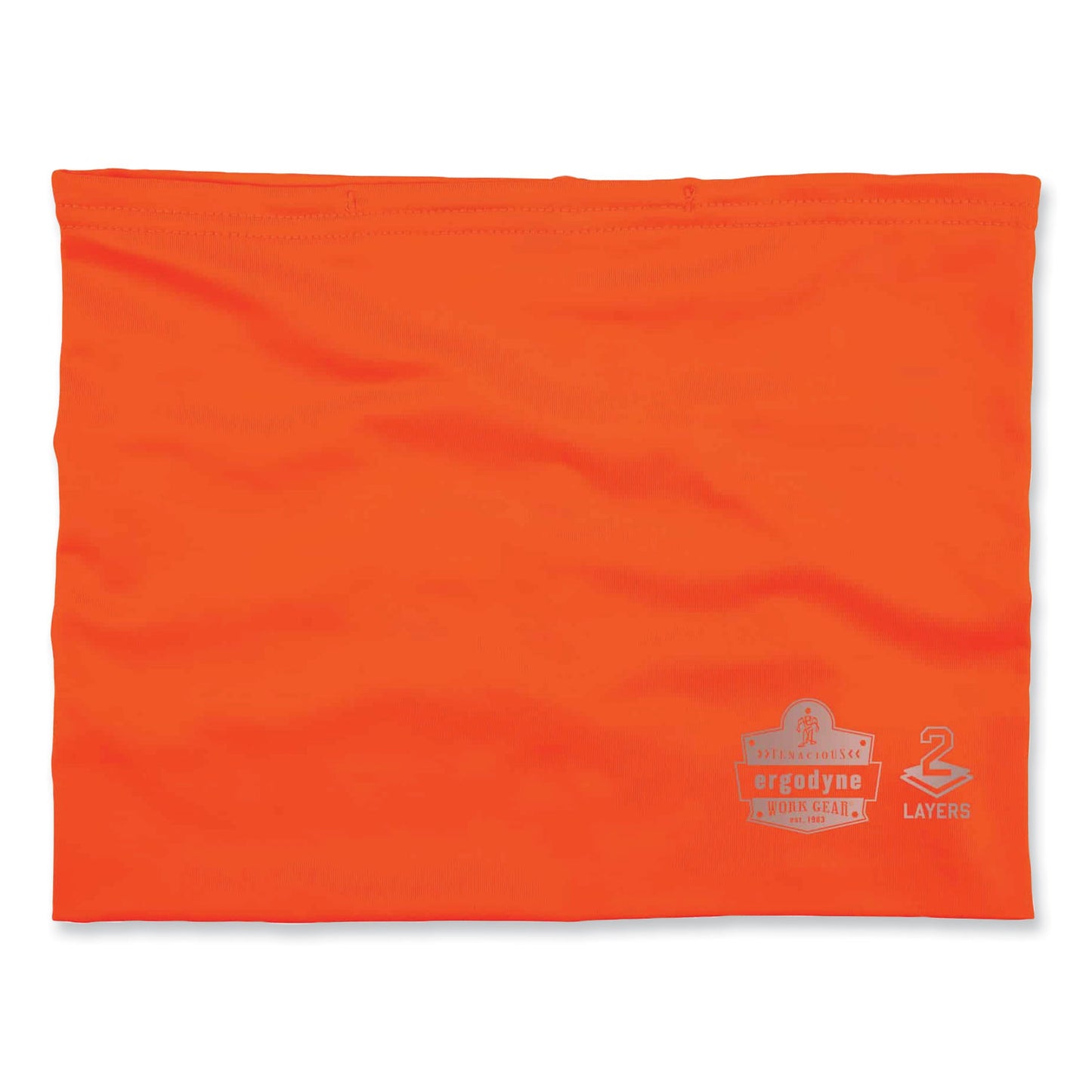 Chill-Its 6489 2-Layer Cooling Performance Knit Multi-Band, Polyester/Spandex, Small/Medium, Hi-Vis Orange