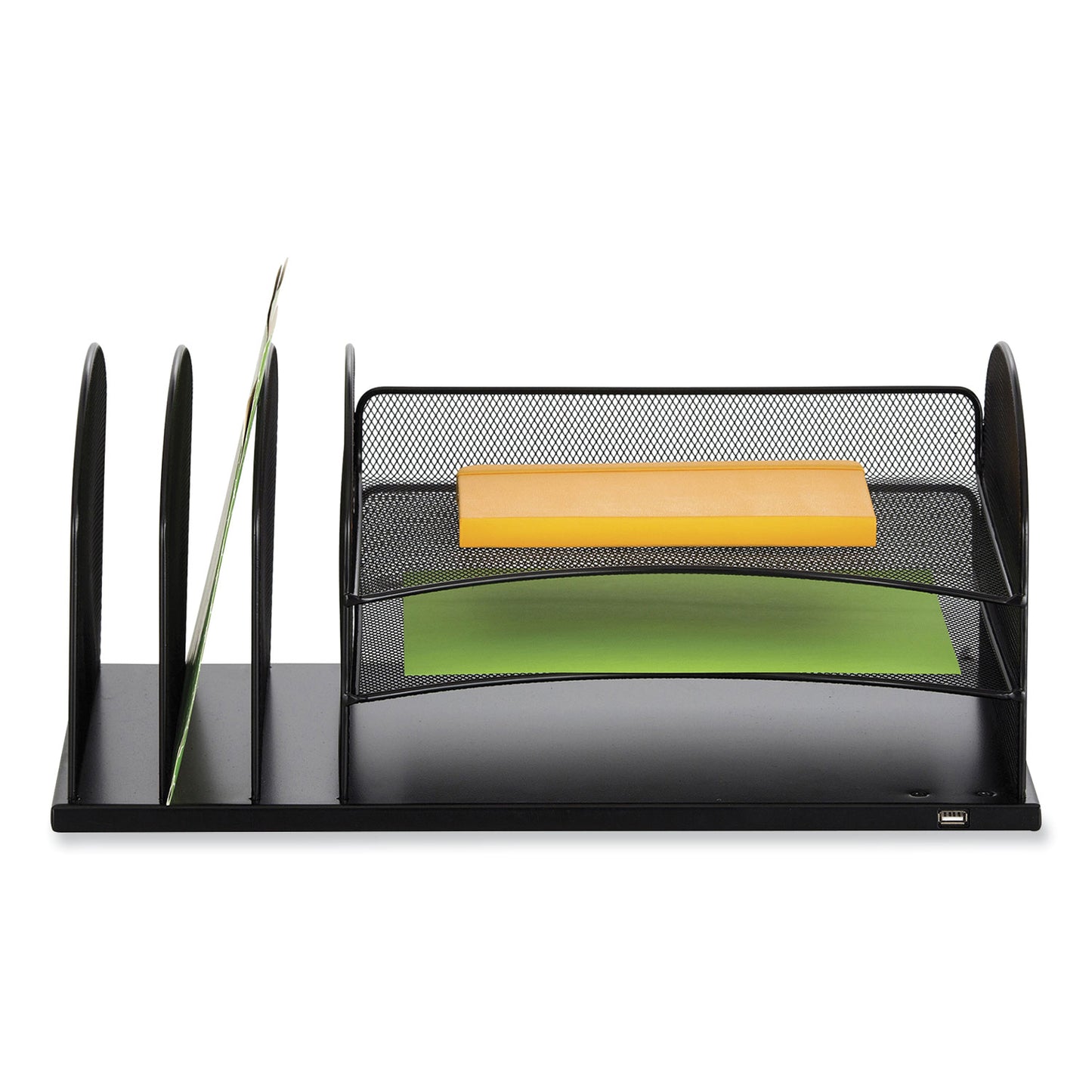 Powered Onyx Three Horizontal and Three Upright Sections, Letter Size Files, 19.5 x 11.5 x 8.25