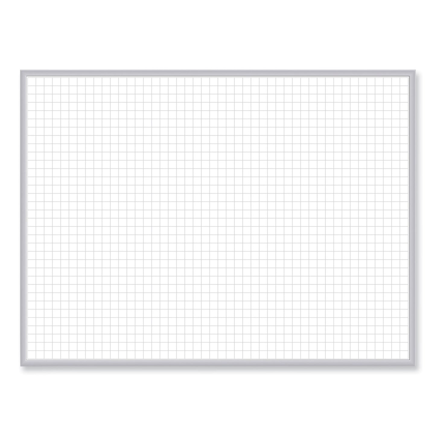 Non-Magnetic Whiteboard with Aluminum Frame, 48" x 35.81", White Surface, Satin Aluminum Frame