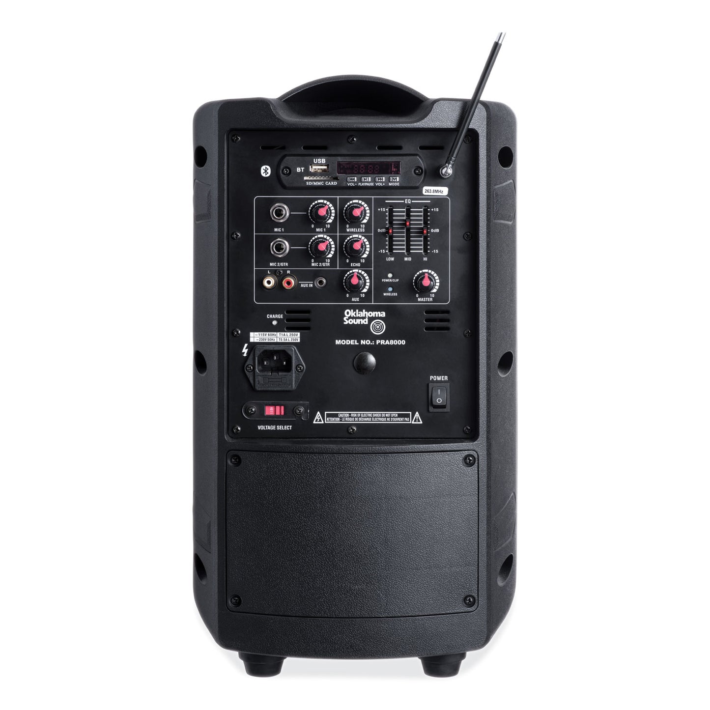 Wireless PA System with Wireless Tie Clip Microphone, 40 W, Black