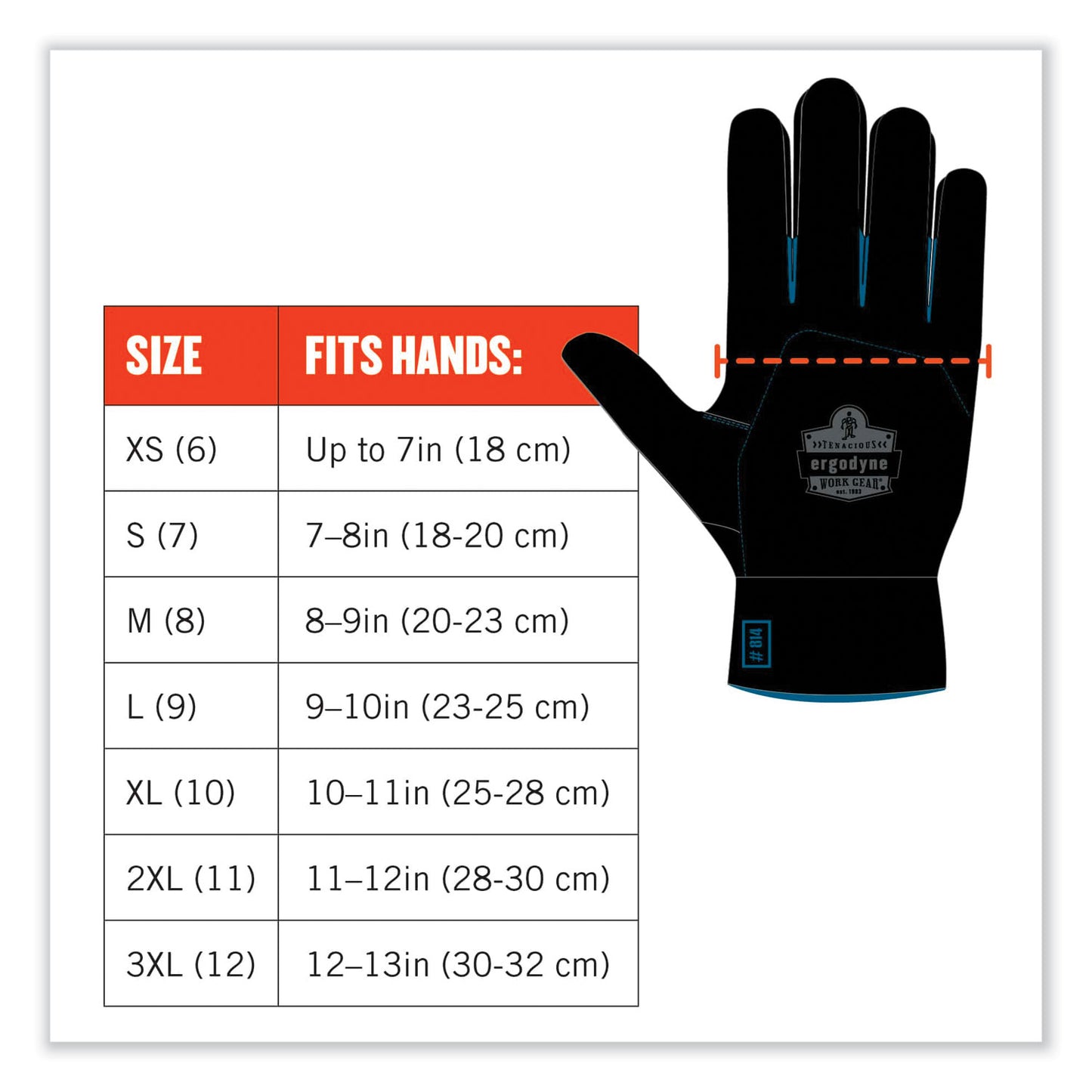 ProFlex 7551 ANSI A5 Coated Waterproof CR Gloves, EN388: 4X43E, 10" Long, Medium, Orange, Pair