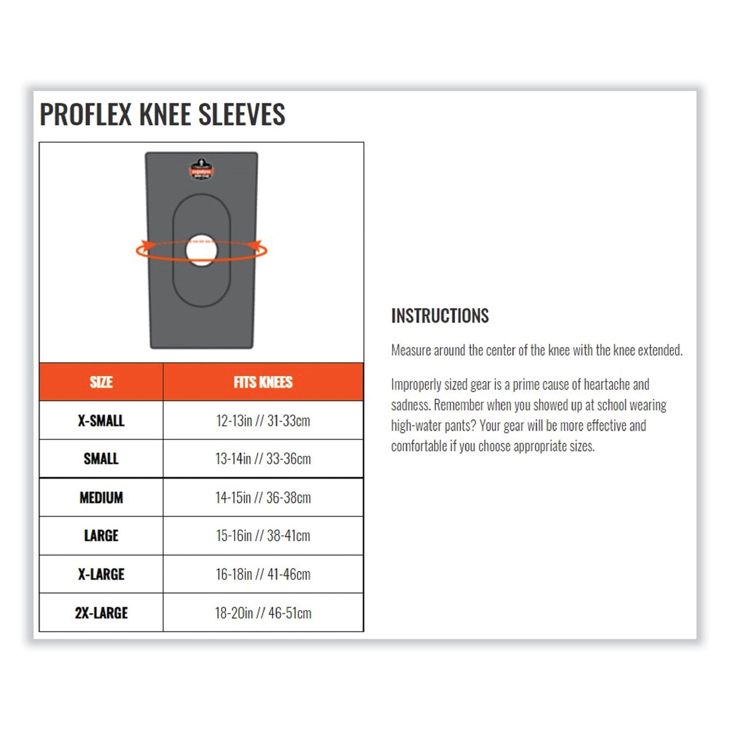 ProFlex 615 Open Patella Anterior Pad Knee Sleeve, Large, Black