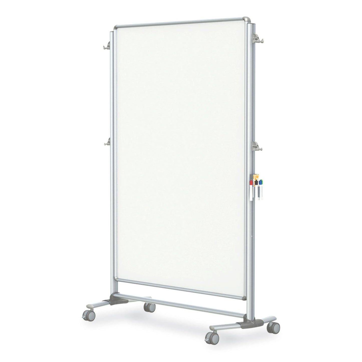 Nexus Partition Whiteboard, 48" x 60", White Surface, Satin Aluminum Frame