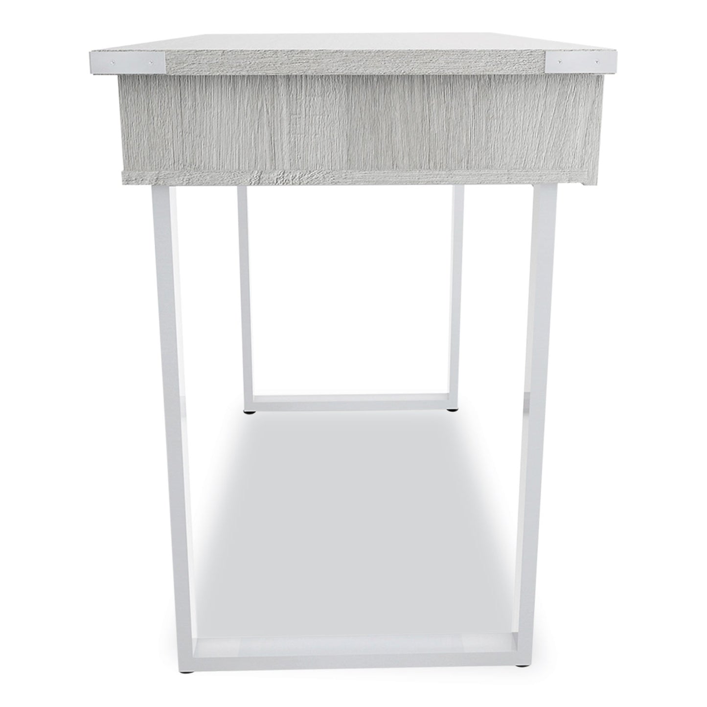 Mirella SOHO Desk with Drawer, 36.25" x 22.25" x 30", Gray