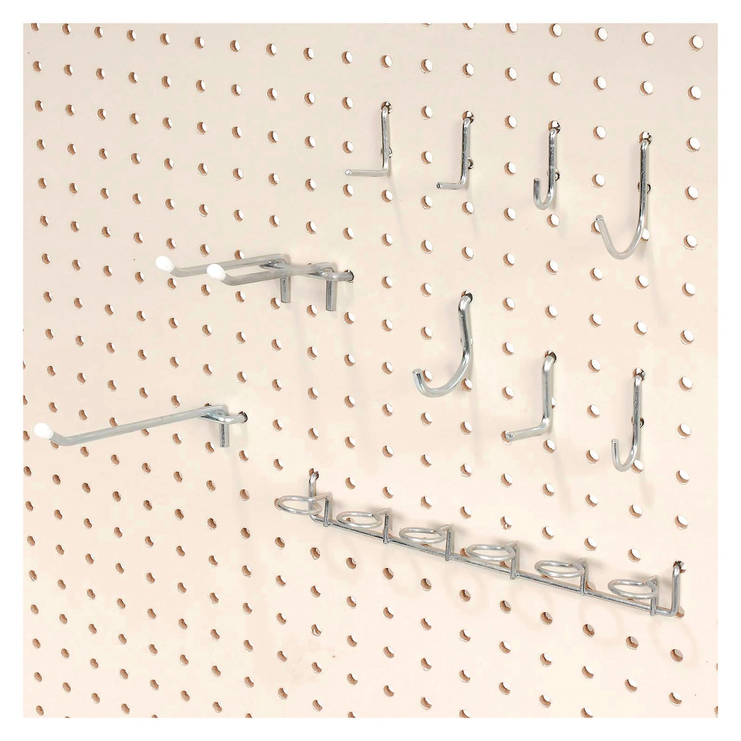 Pegboard Hooks, 30-Piece Assorted Hooks, Steel