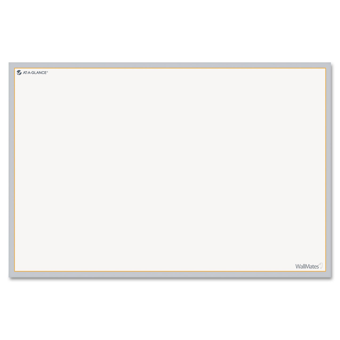Wallmates Self-Adhesive Dry Erase Writing/planning Surface, 36 X 24, White/gray/orange Sheets, Undated
