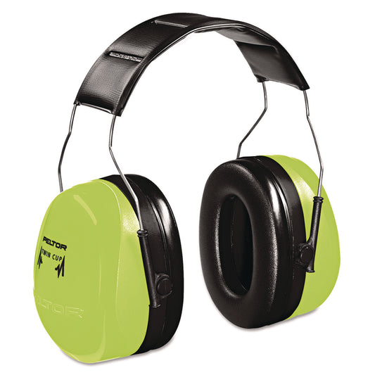 Optime 105 Earmuffs, 30 dB NRR, Hi-Viz Green