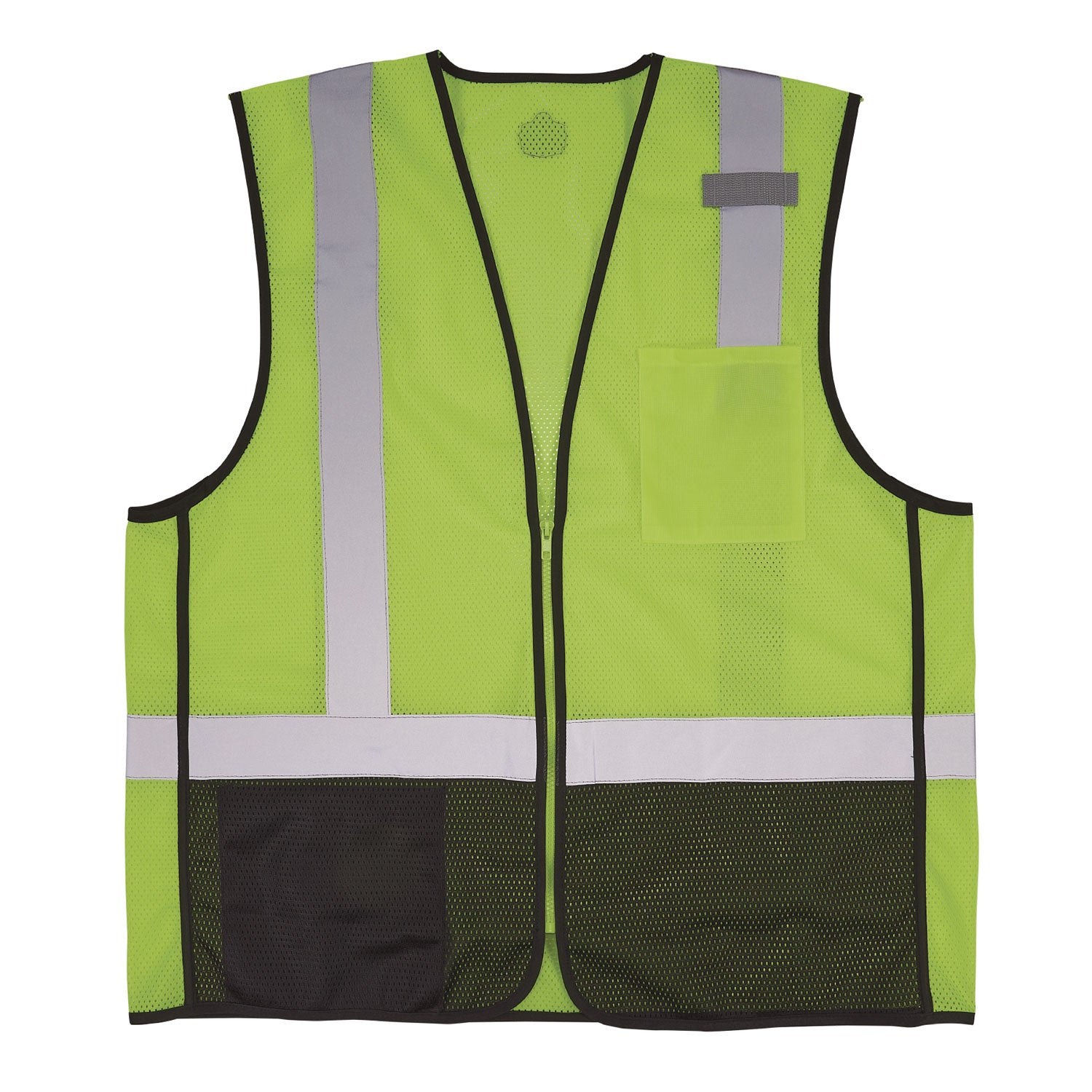 GloWear 8210Z Hi-Vis Class 2 Mesh Vest, Polyester, 4X-Large to 5X-Large, Lime