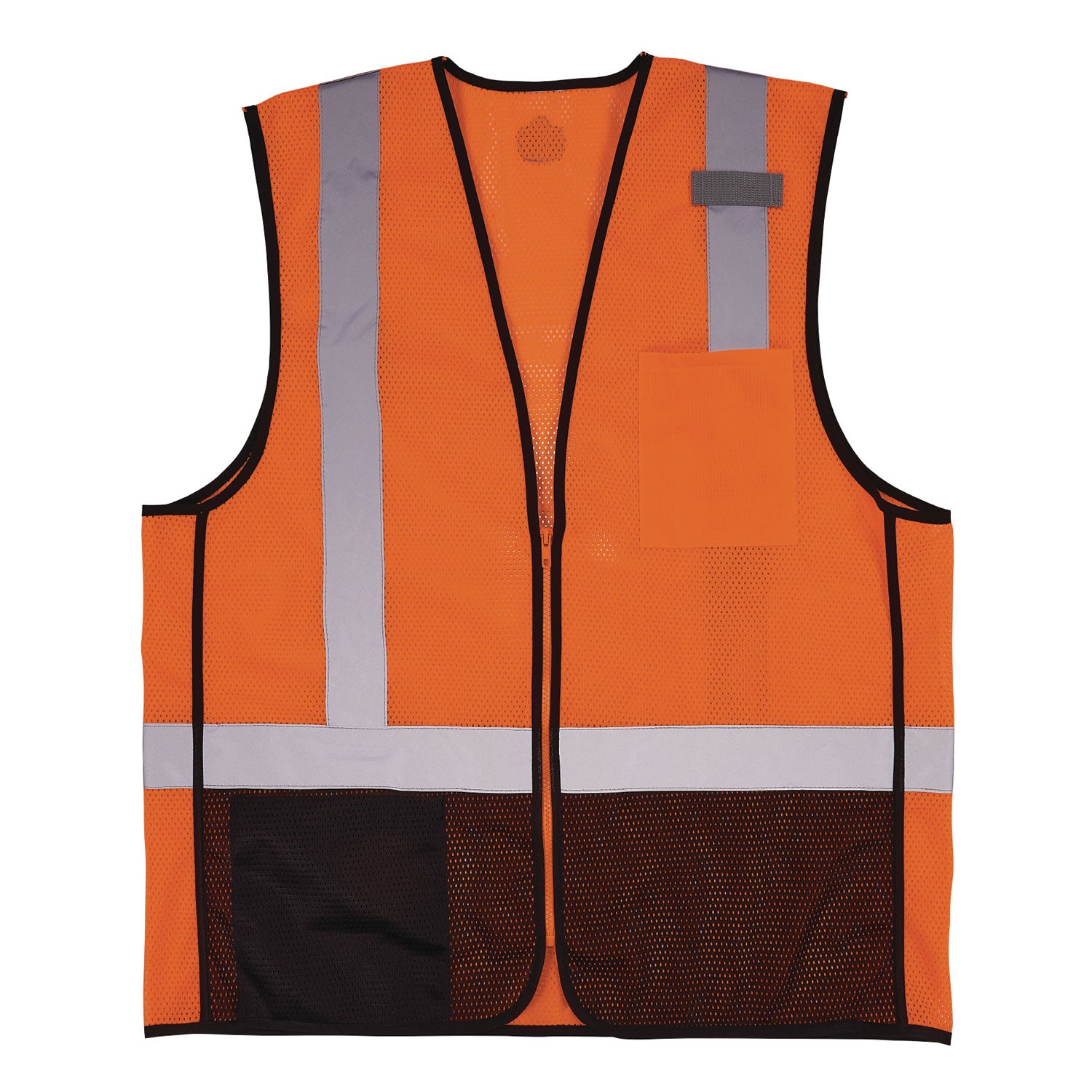 GloWear 8210Z Hi-Vis Class 2 Mesh Vest, Polyester, Large to X-Large, Orange