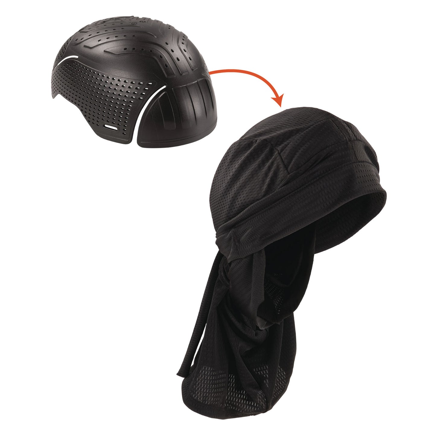 Skullerz 8941 Mesh Dreadlock Tube and Bump Cap Insert, Small to Medium, 0.2" Insert, Black