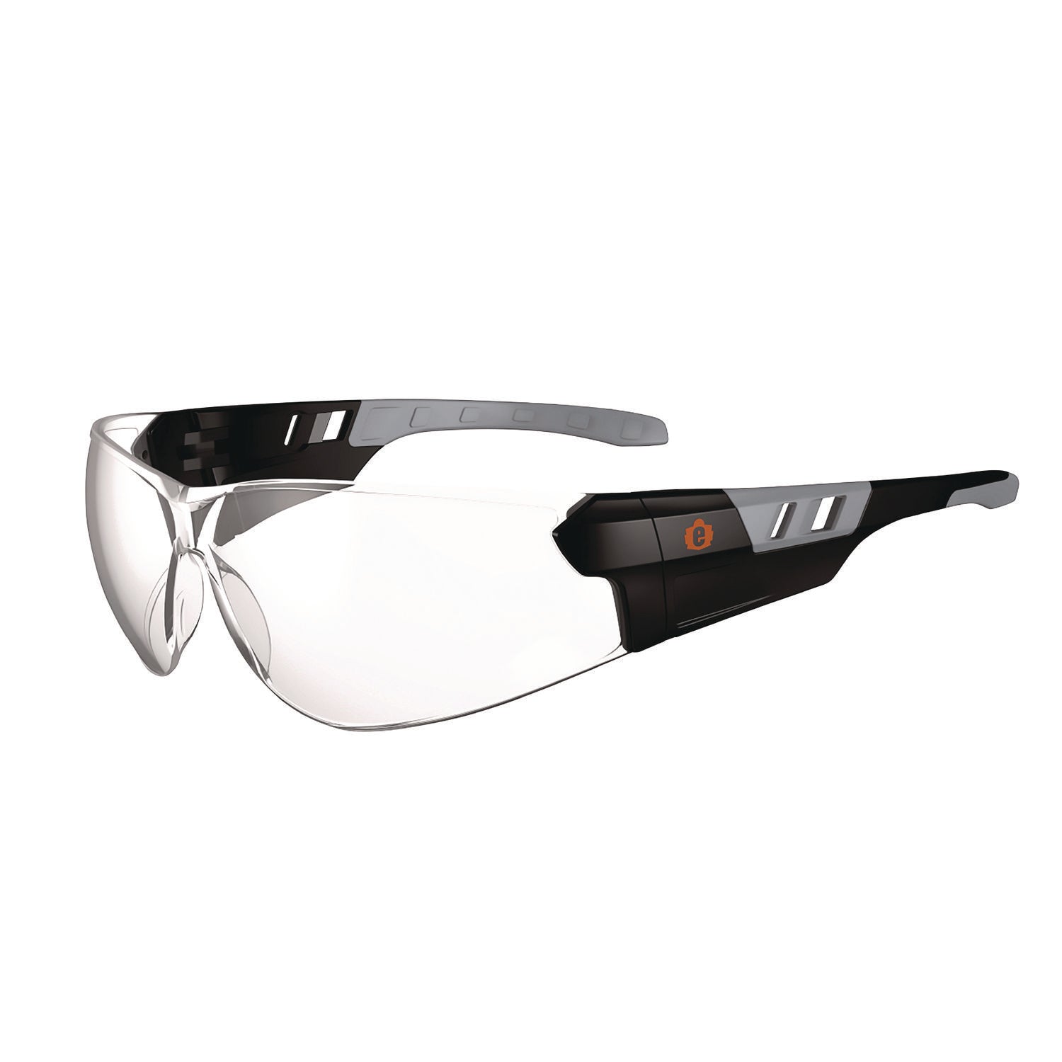 Skullerz SAGA Anti-Scratch Enhanced Anti-Fog Safety Glasses, Frameless, Clear Single Lens