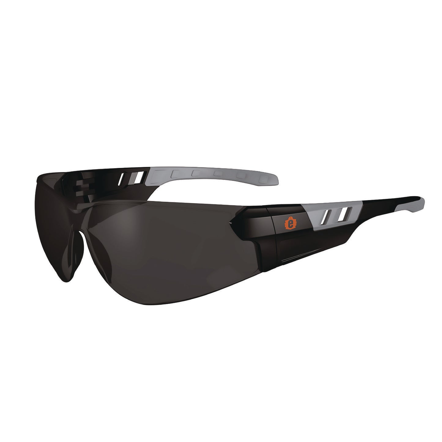 Skullerz SAGA Anti-Scratch Enhanced Anti-Fog Safety Glasses, Frameless, Smoke Single Lens