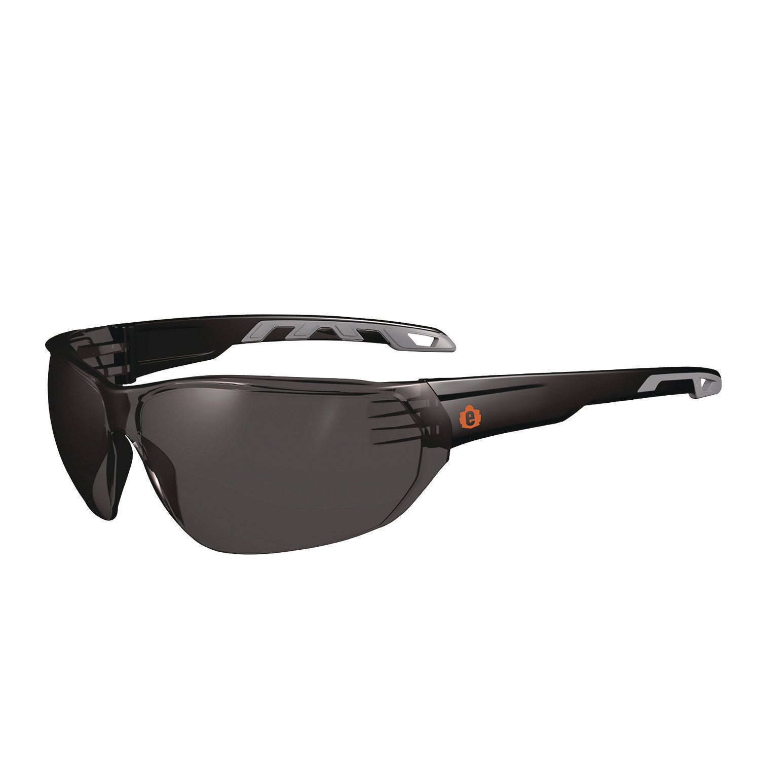 Skullerz VALI Anti-Scratch Enhanced Anti-Fog Safety Glasses, Frameless, Smoke Single Lens