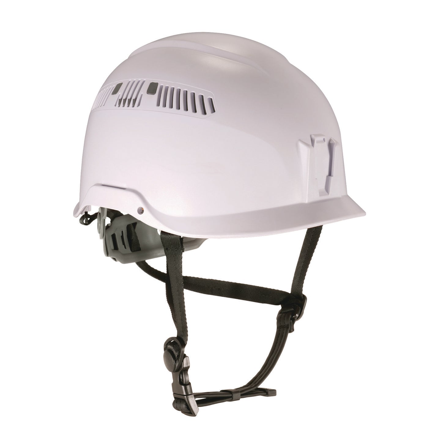 Skullerz 8977 Class C Safety Helmet with Adjustable Venting, Brimless, 6-Point Ratchet, One Size Fits Most (6.5 to 8), White