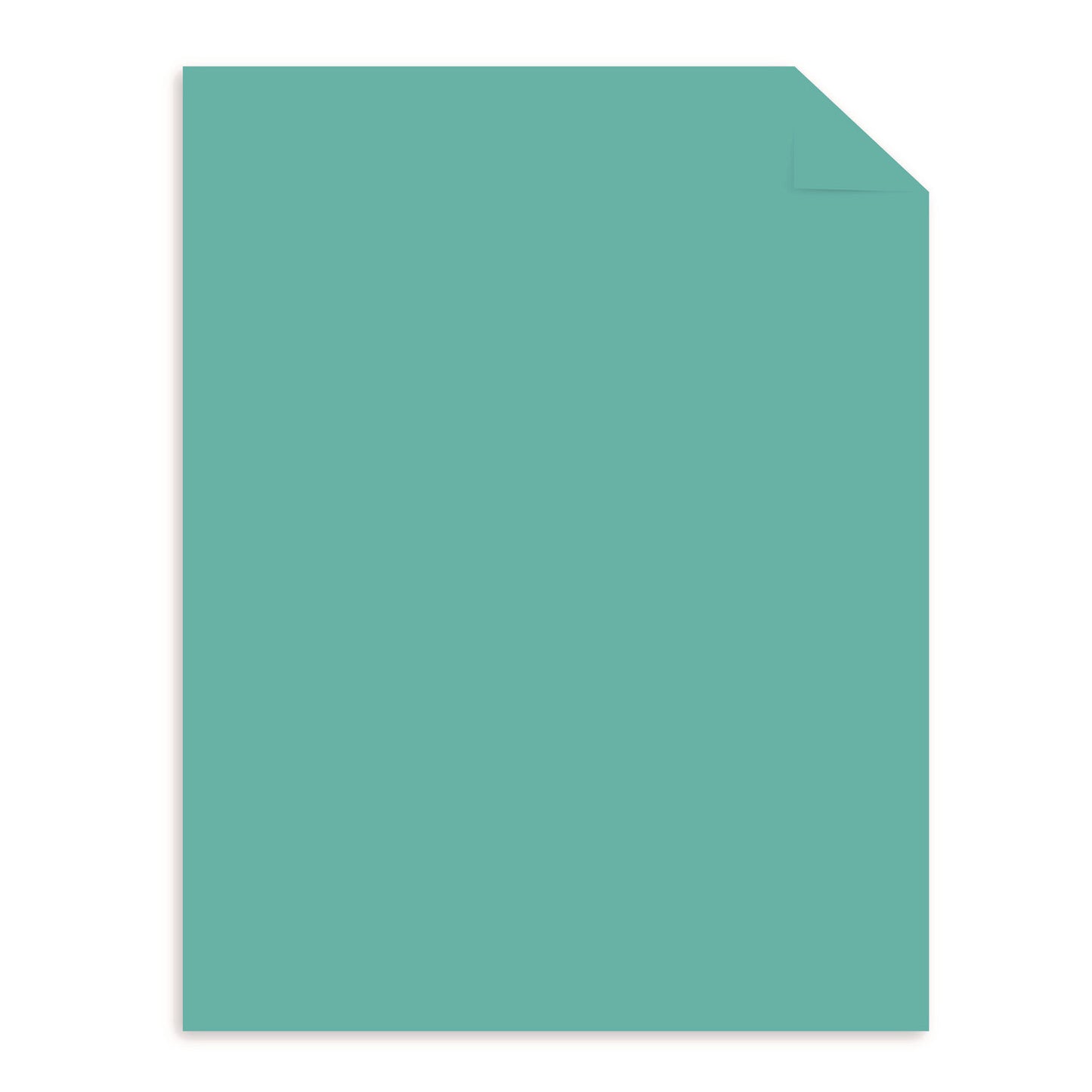 Color Cardstock -"Punchy Pastels" Assortment, 65 lb Cover Weight, 8.5 x 11, Breezy Blue, 100/Pack