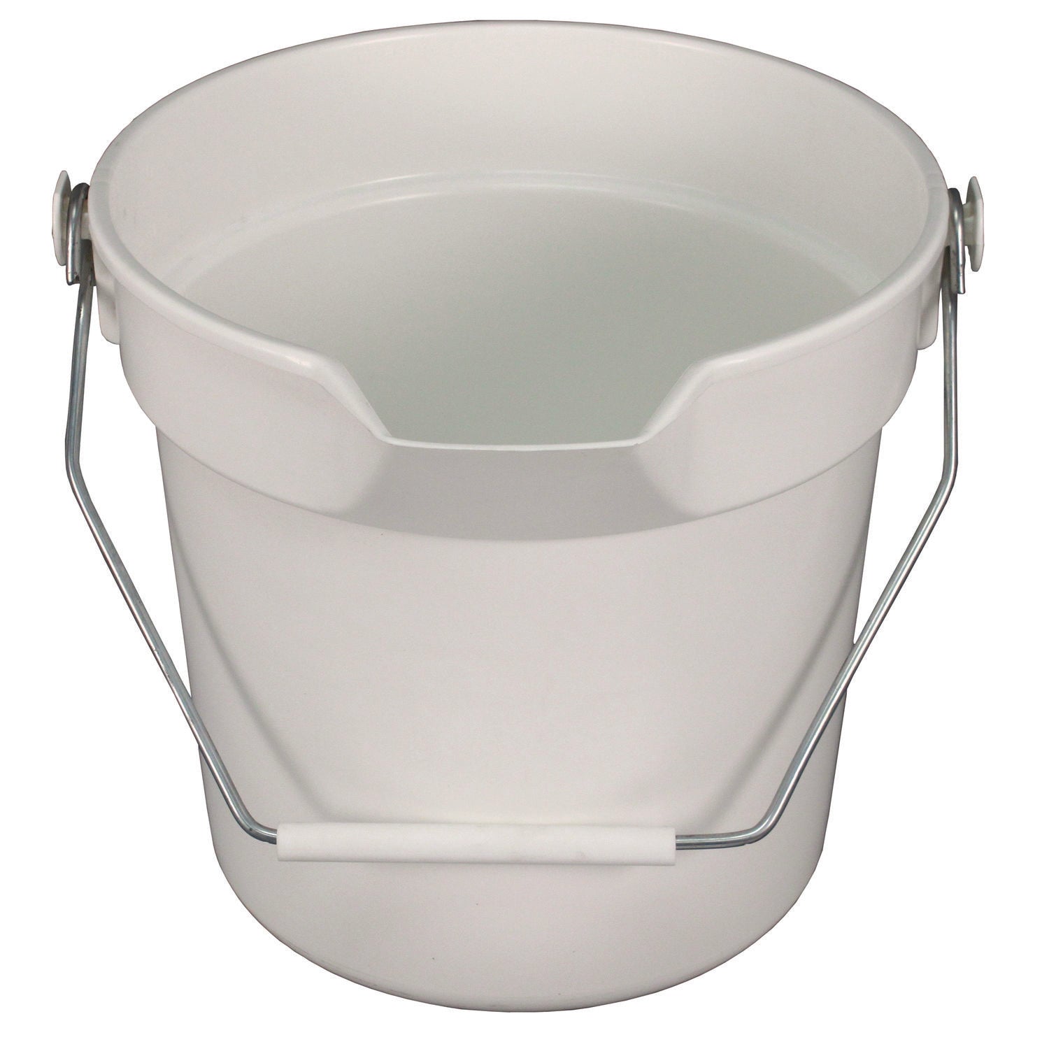 Deluxe Heavy-Duty Bucket, Polypropylene, Gray, 10.63" Diameter