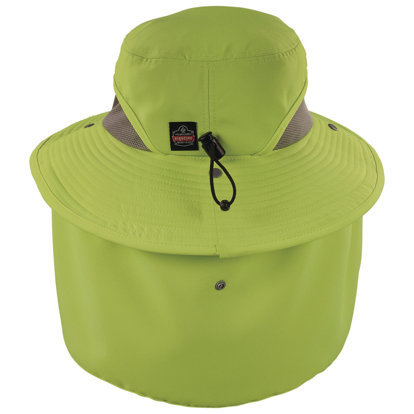 Chill-Its 8934 Ranger Hat with Neck Shade, Microfiber/Polyester, Large/X-Large, Lime