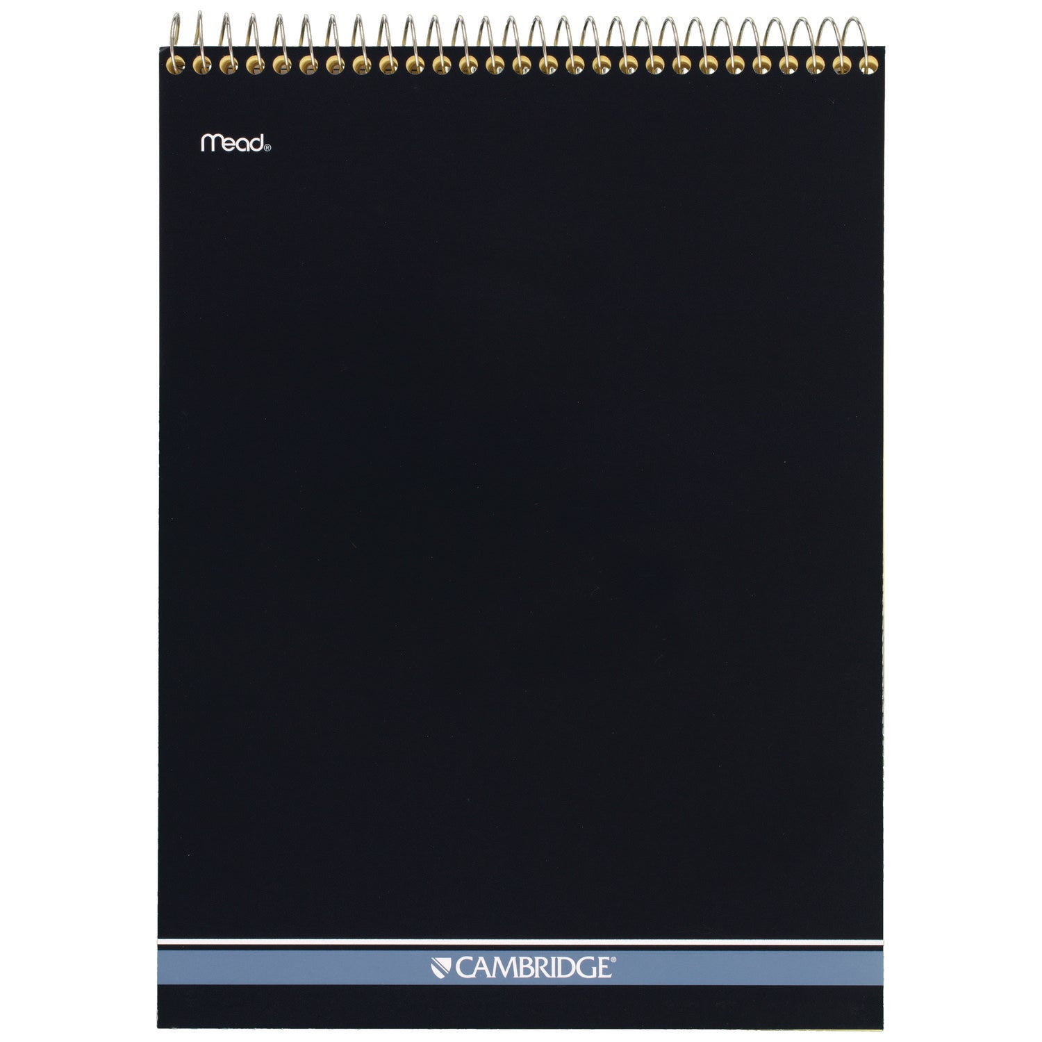 Stiff-Back Wire Bound Notepad, Canary/Blue Cover, Wide/Legal Rule, (70) Canary Yellow 8.5 x 11 Sheets