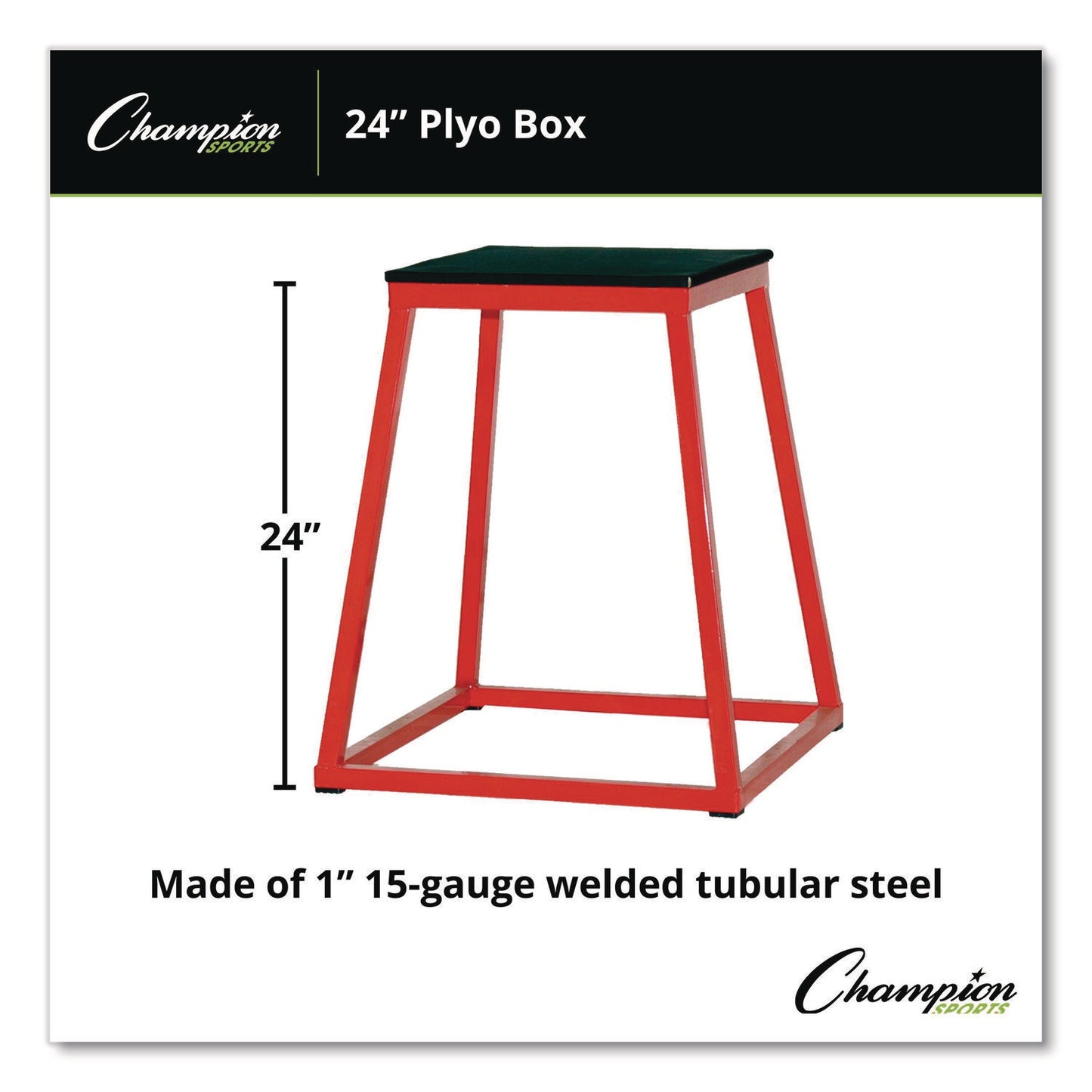 Plyo Box, 24" h, 21 x 21 Base
