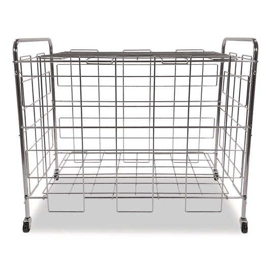 Portable Ball Locker, Metal, 176 lb Capacity, 24 x 41 x 36, Chrome