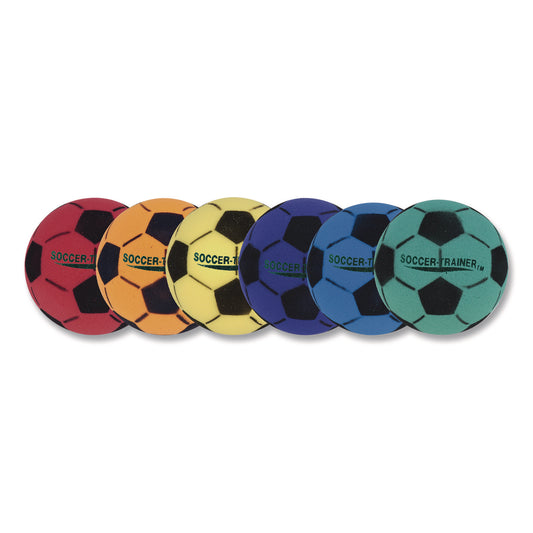 Ultra Foam Soccer Ball Set, 8" Diameter, Assorted Colors, 6/Set