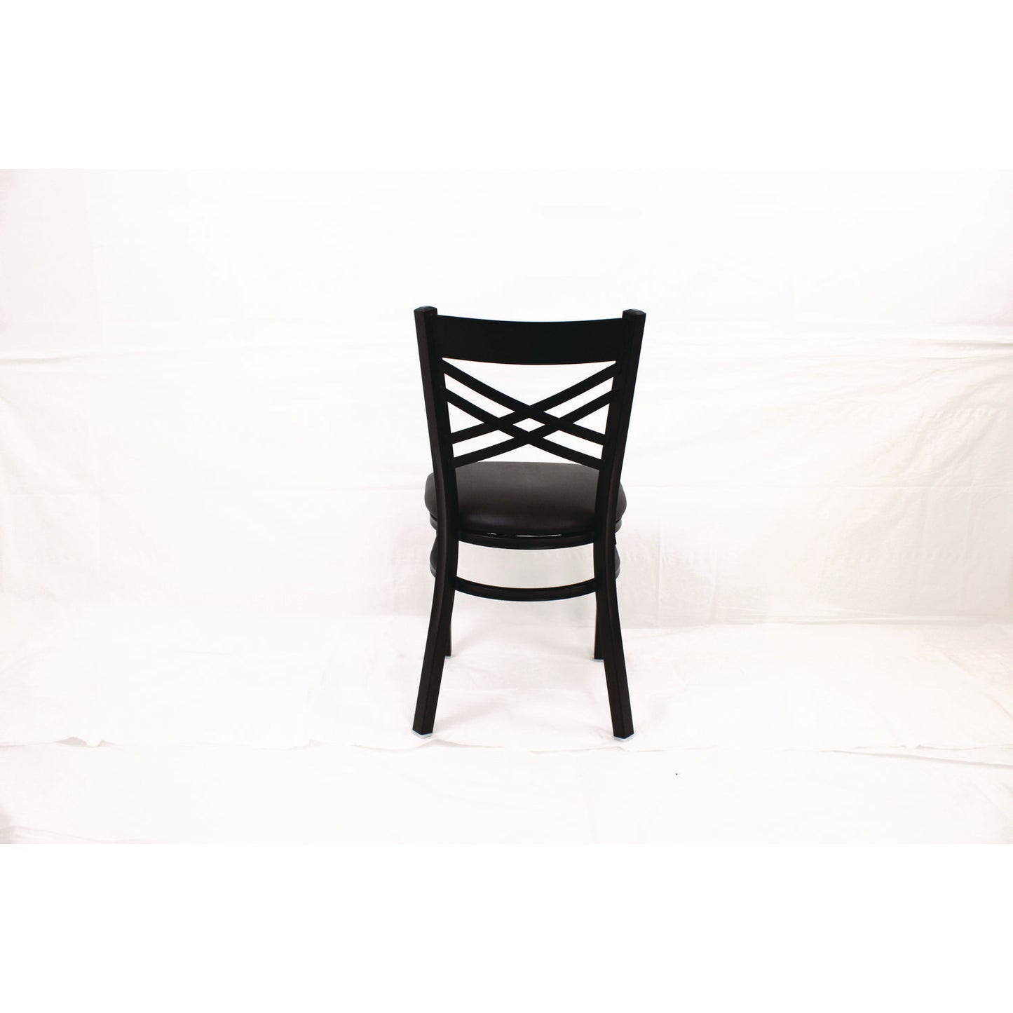 X Series Chair, Supports Up to 300 lb, 18" Seat Height, Black Seat, Black Back, Black Base