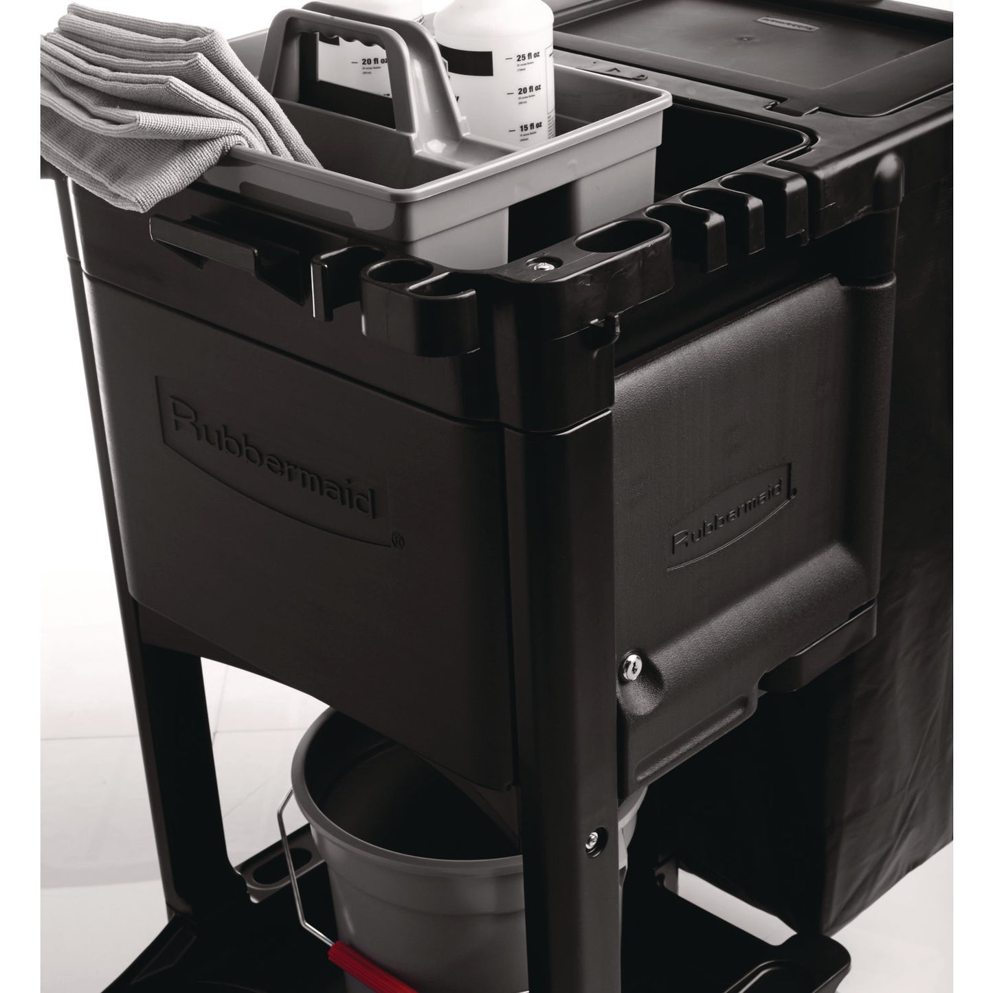 Cleaning Cart Locking Door Kit, Black