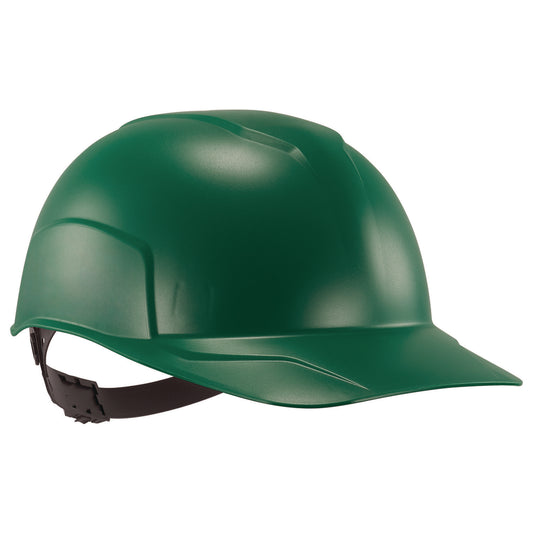 Skullerz 8952 Hard Shell Bump Cap, Short Front Brim, One Size Fits Most (6.13 to 8), Green