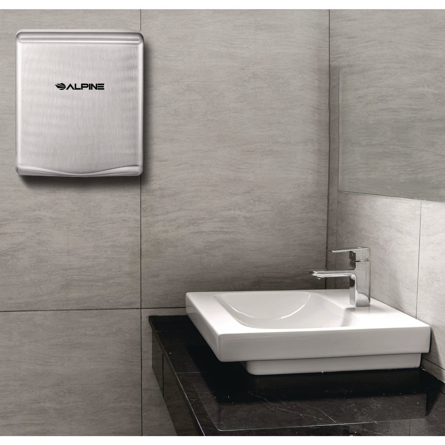 Willow Commercial 120V Automatic Hand Dryer, 3.93 x 11.25 x 12.63, Silver