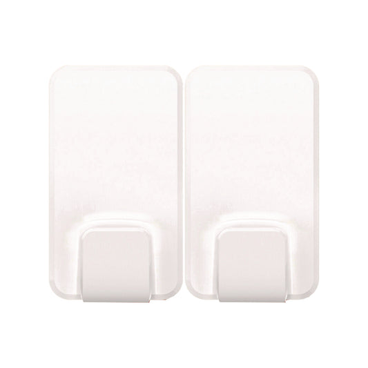 X-large Utility Hooks, Plastic, White, Supports 15 lb, 2/Pack